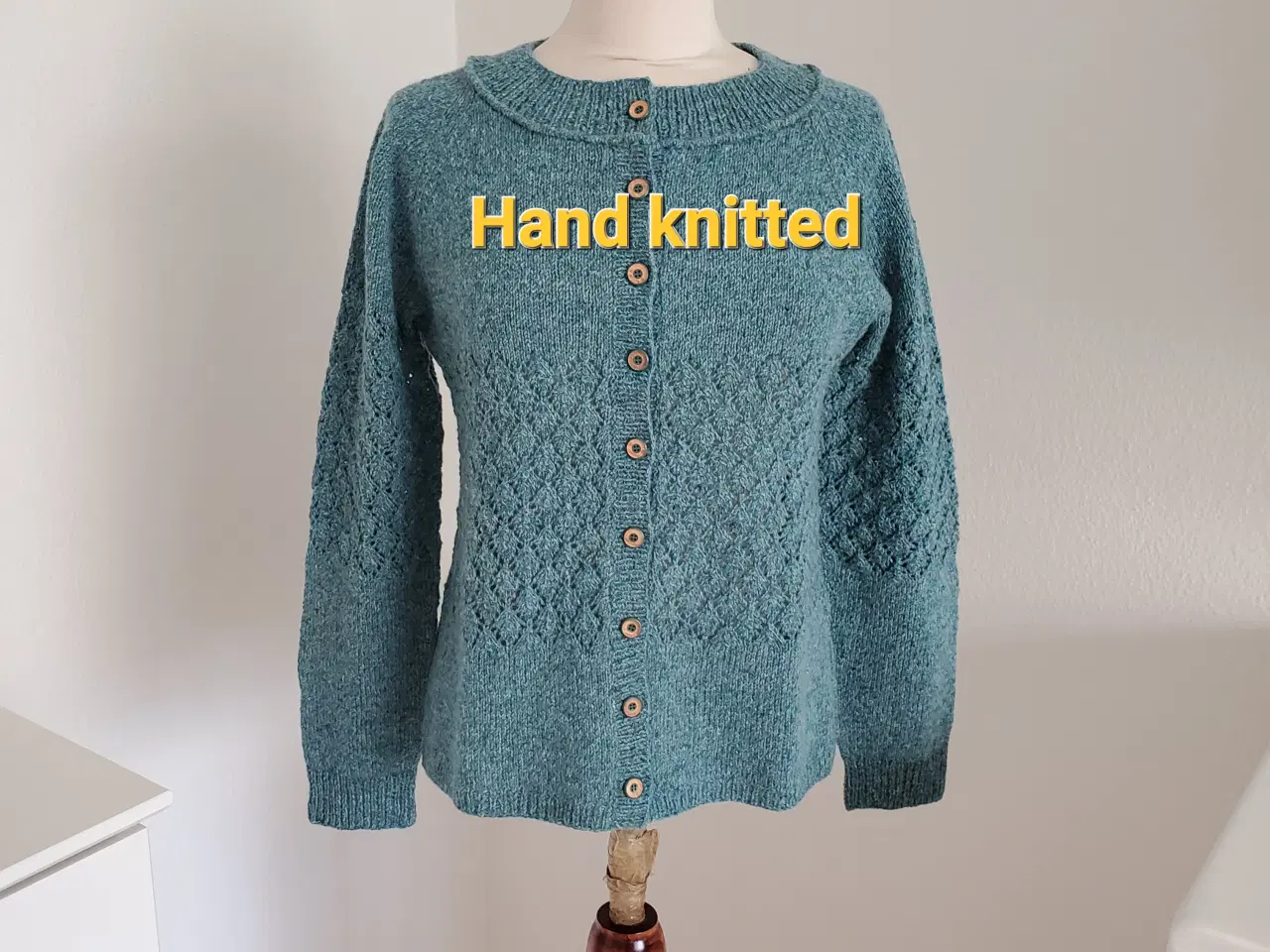 Billede 1 - Håndstrikket cardigan 