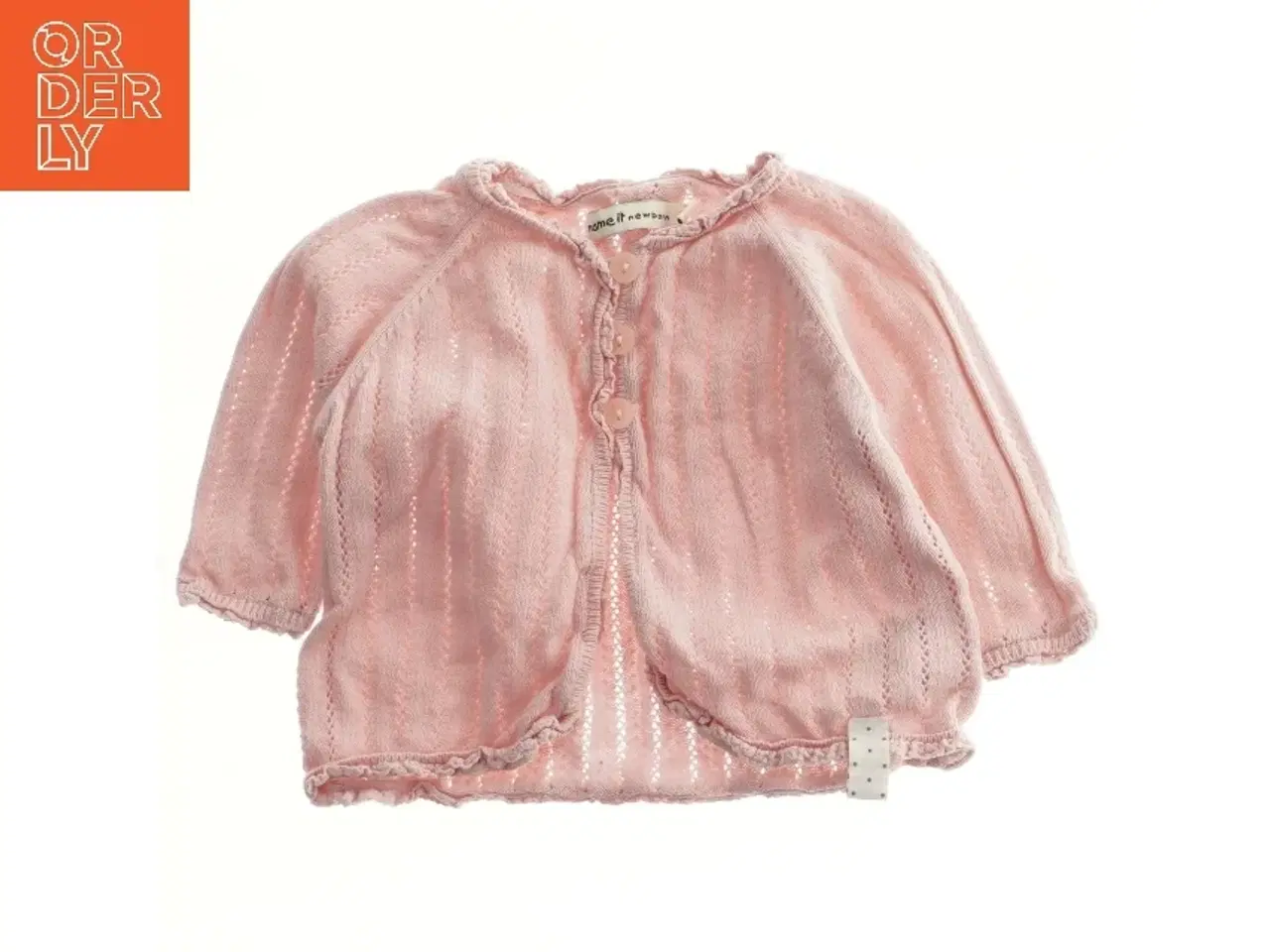 Billede 1 - Lyserød Cardigan til Nyfødte fra Name It (str. 56)