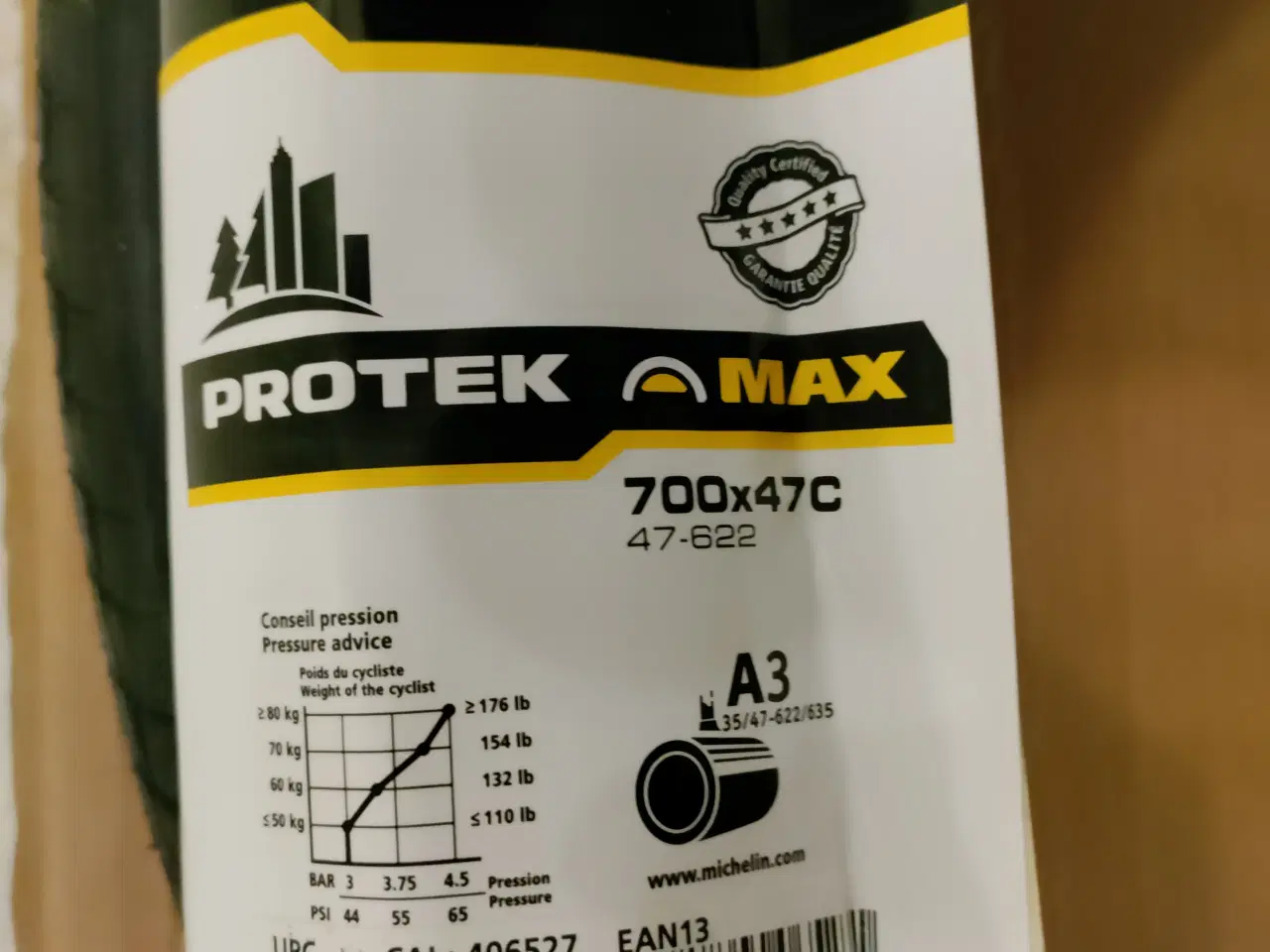 Billede 5 - Cykeldæk Michelin Protek Max 700x47c (47-622)