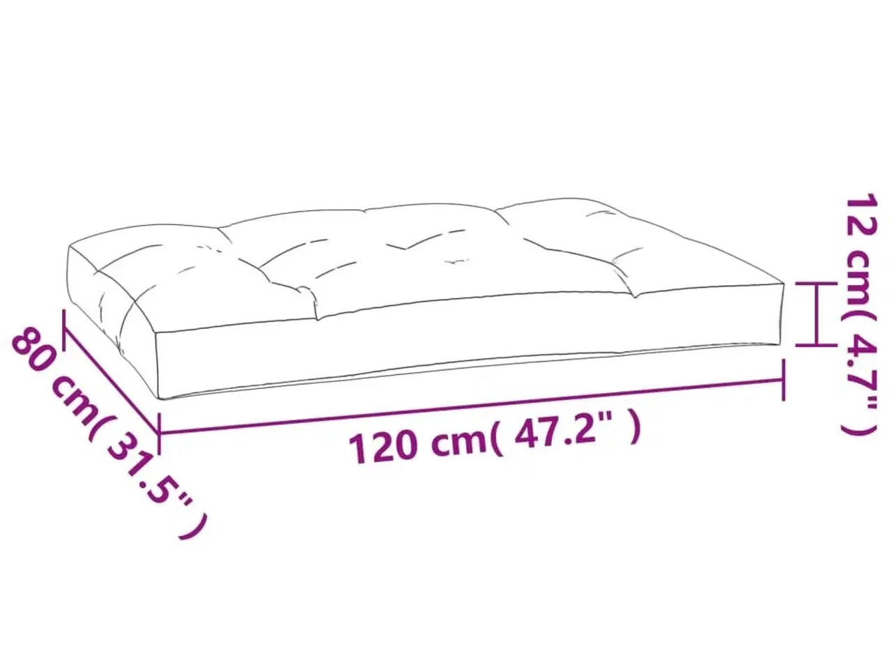 Billede 8 - Pallehynder 2 stk. stof gråbrun