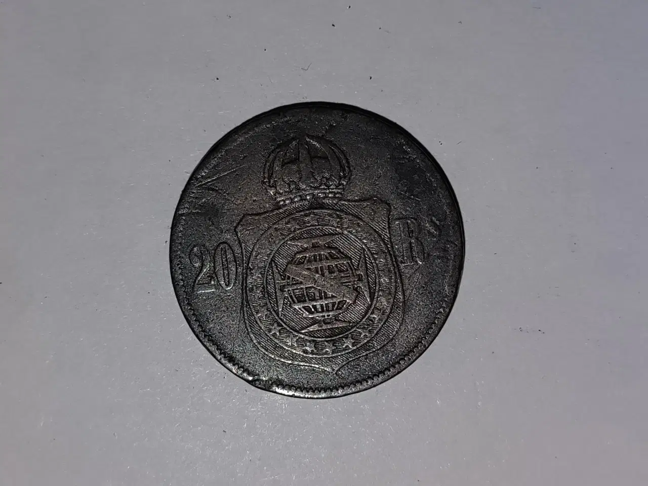 Billede 2 - 20 Reis 1868 Brazil - Bad condition