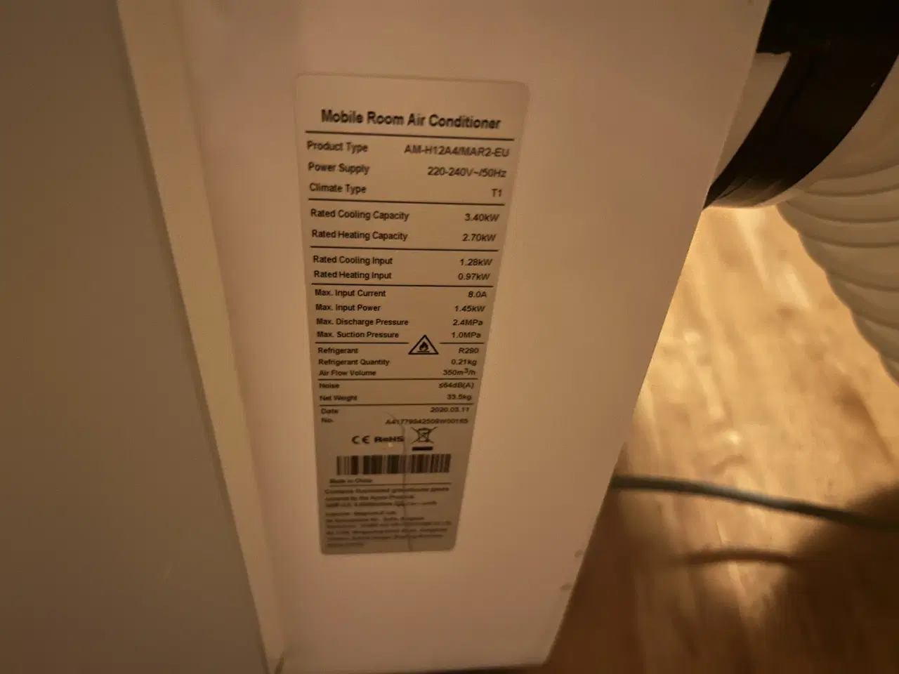 Billede 1 - A/C transportabel