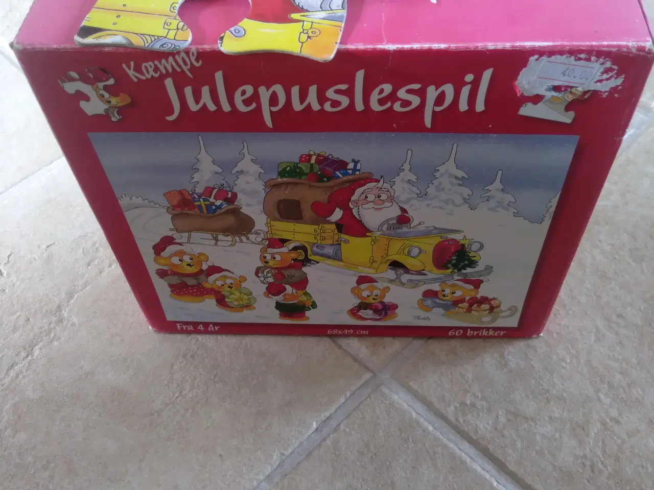 Billede 1 - Kæmpe julepuslespil med 60 brikker