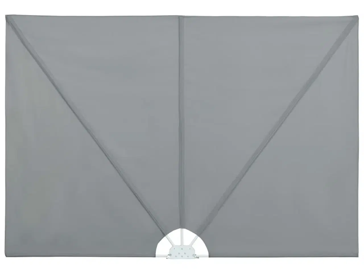 Billede 2 - Sammenklappelig sidemarkise til terrasse grå 240 x 160 cm