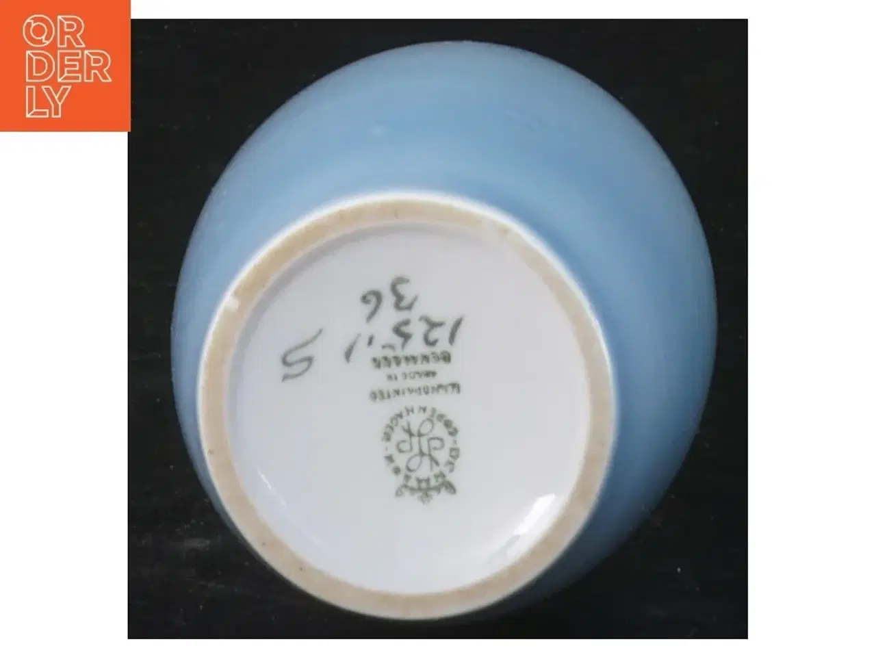 Billede 2 - Lyngby Porcelænvase med blomsterdekoration (str. 21,5 cm)