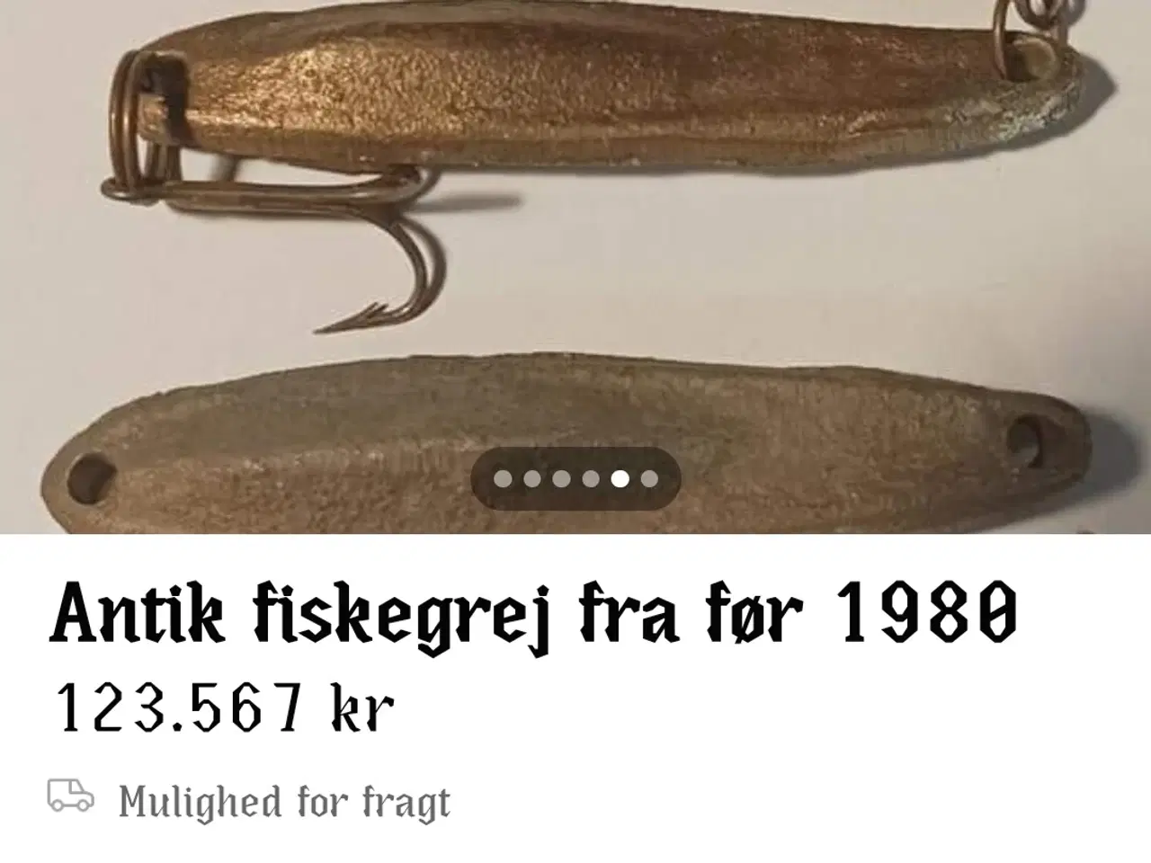 Billede 14 - Antik blink/fiskestang/hjul 1930 til til 1975