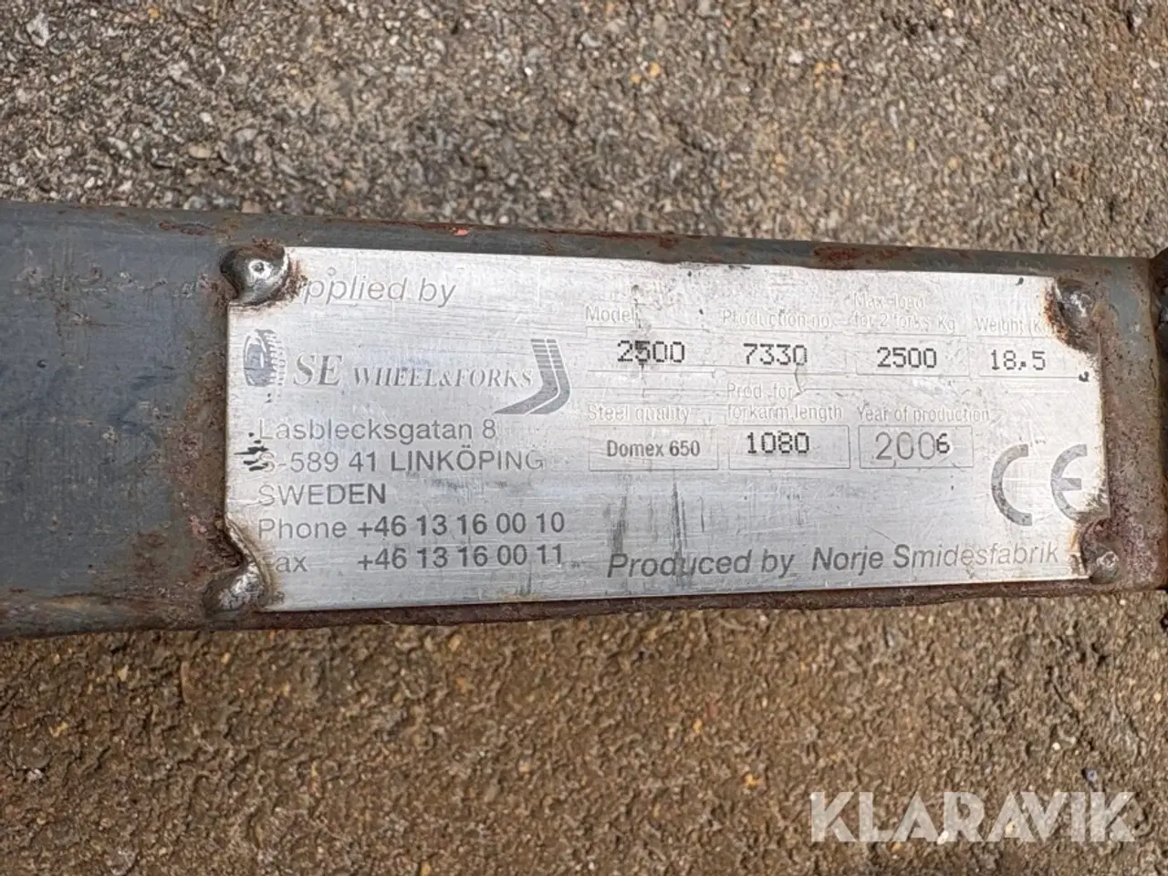 Billede 5 - Pallegafler forlænger SE wheel and forks 2500