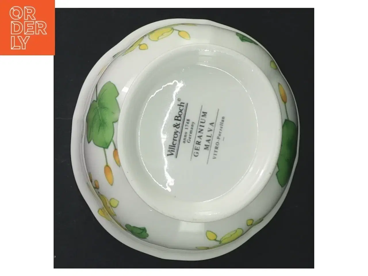 Billede 3 - Porcelæns sukker skål med blomster fra Villeroy & Boch (str. H. 11 cm, ø. 10,5 cm)