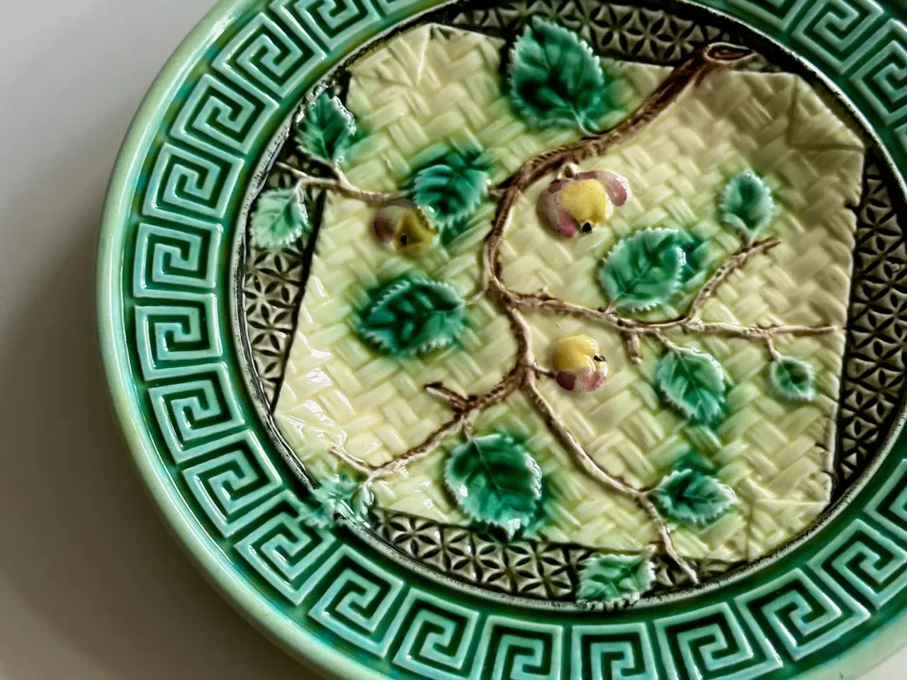 Billede 3 - Art nouveau tallerken, æblegren