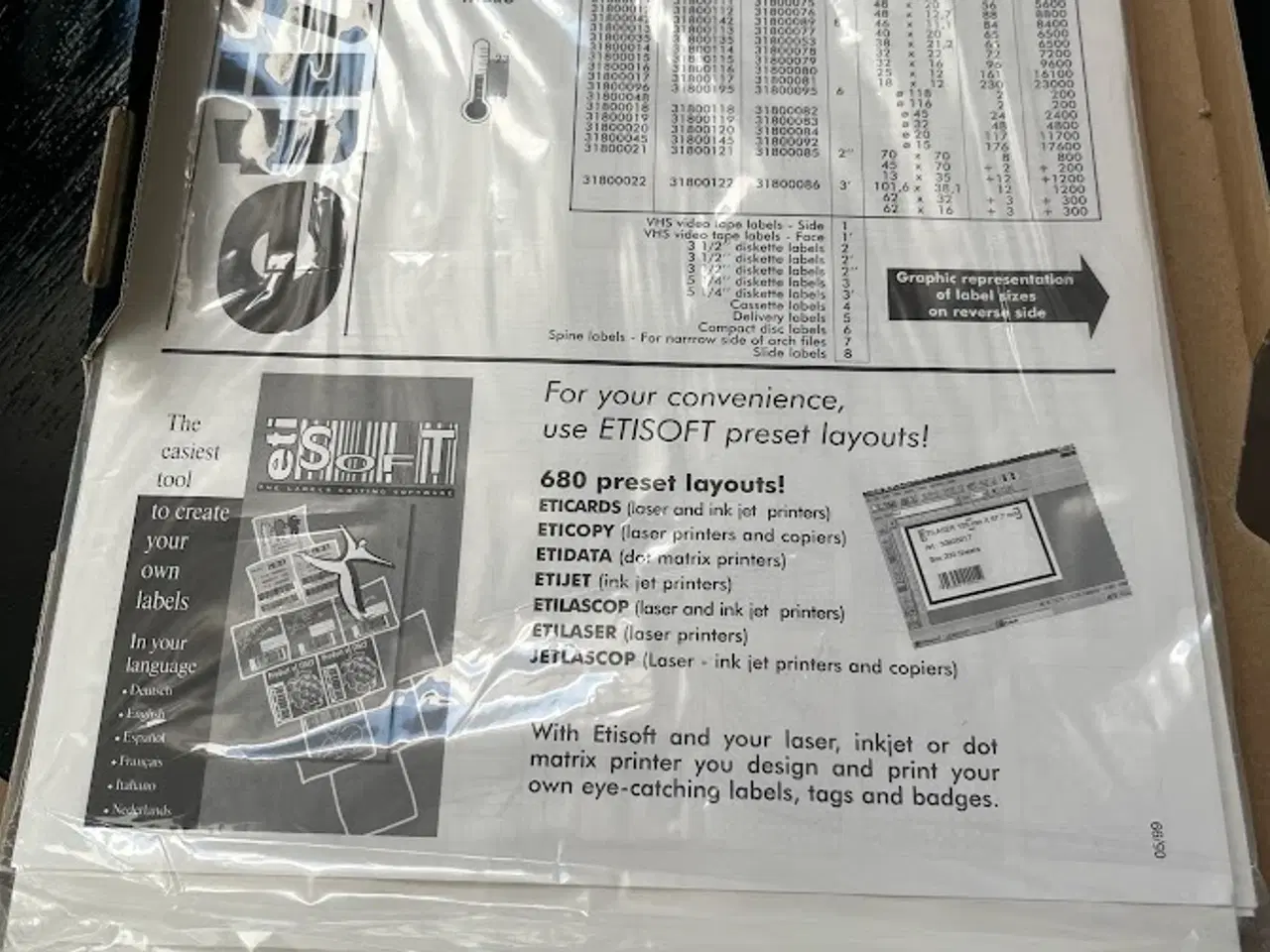 Billede 4 - A 4 etiket 18 x 12 mm labels til printer 