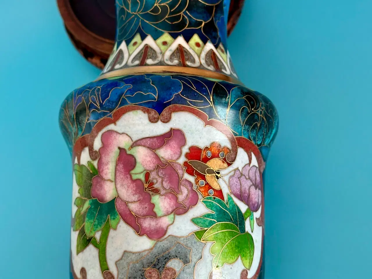 Billede 7 - Antik CLOISONNE vase sælges