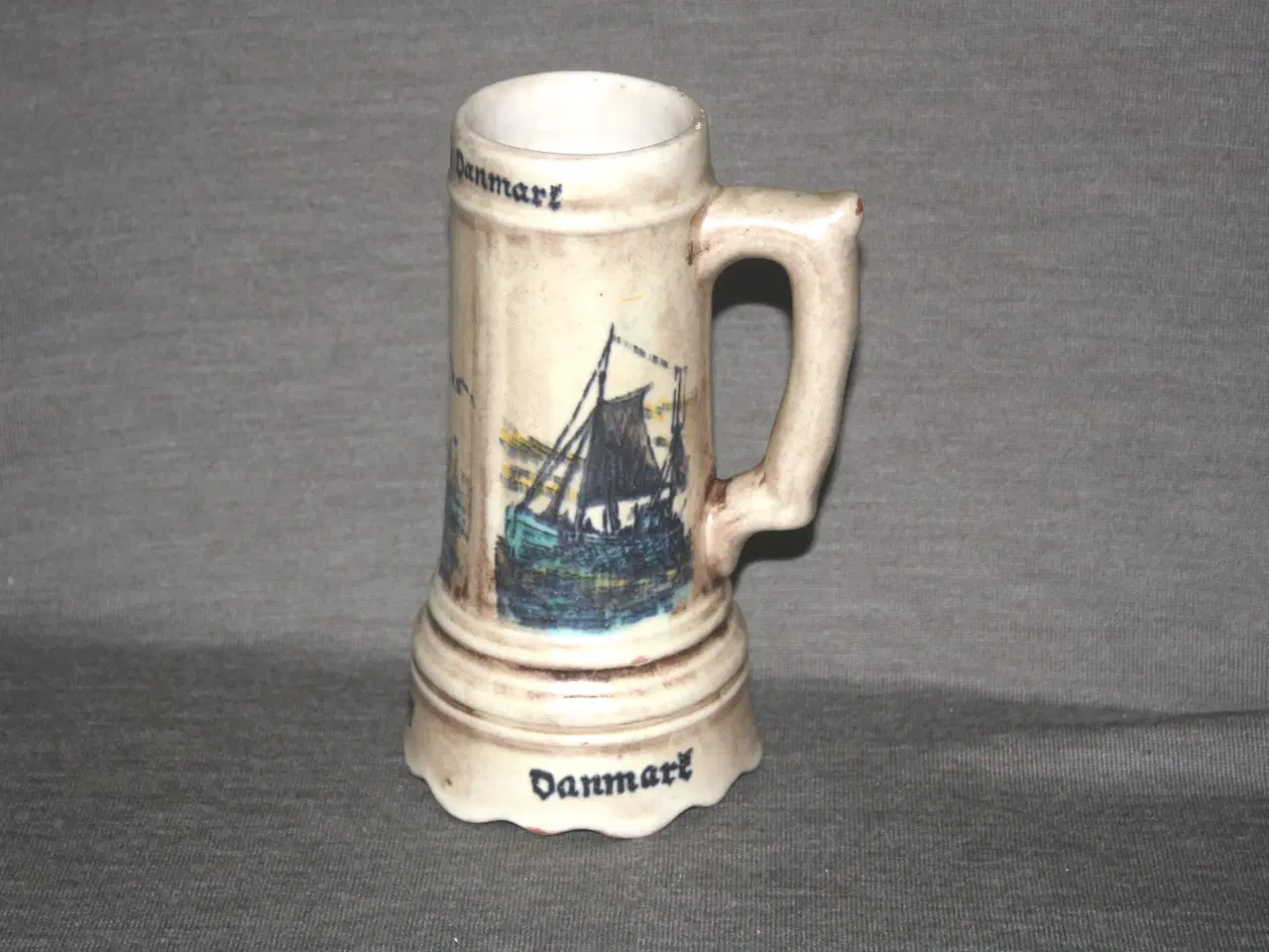 Billede 1 - Havet omkring Danmark Sejer keramik souvenir krus 