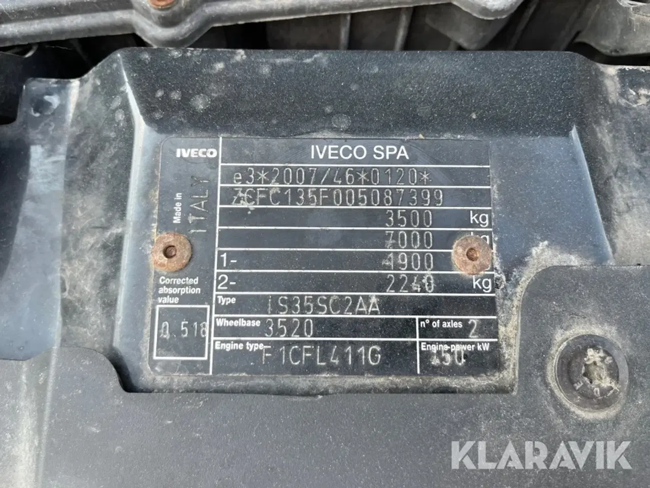 Billede 6 - Varebil Iveco 35S21 3,0D 9m3 aut.