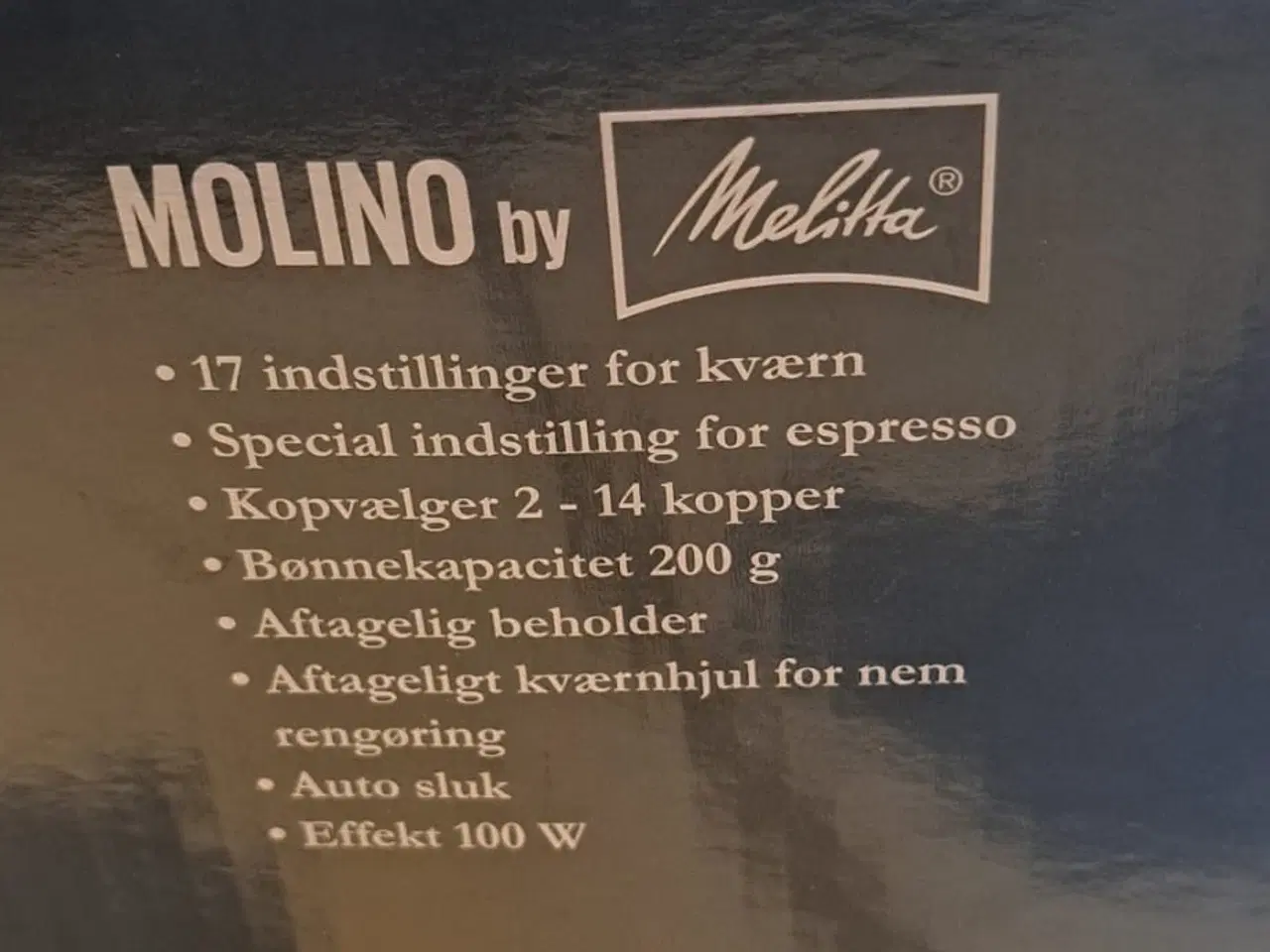 Billede 4 - Professionel Kaffekværn, Melitta Molino