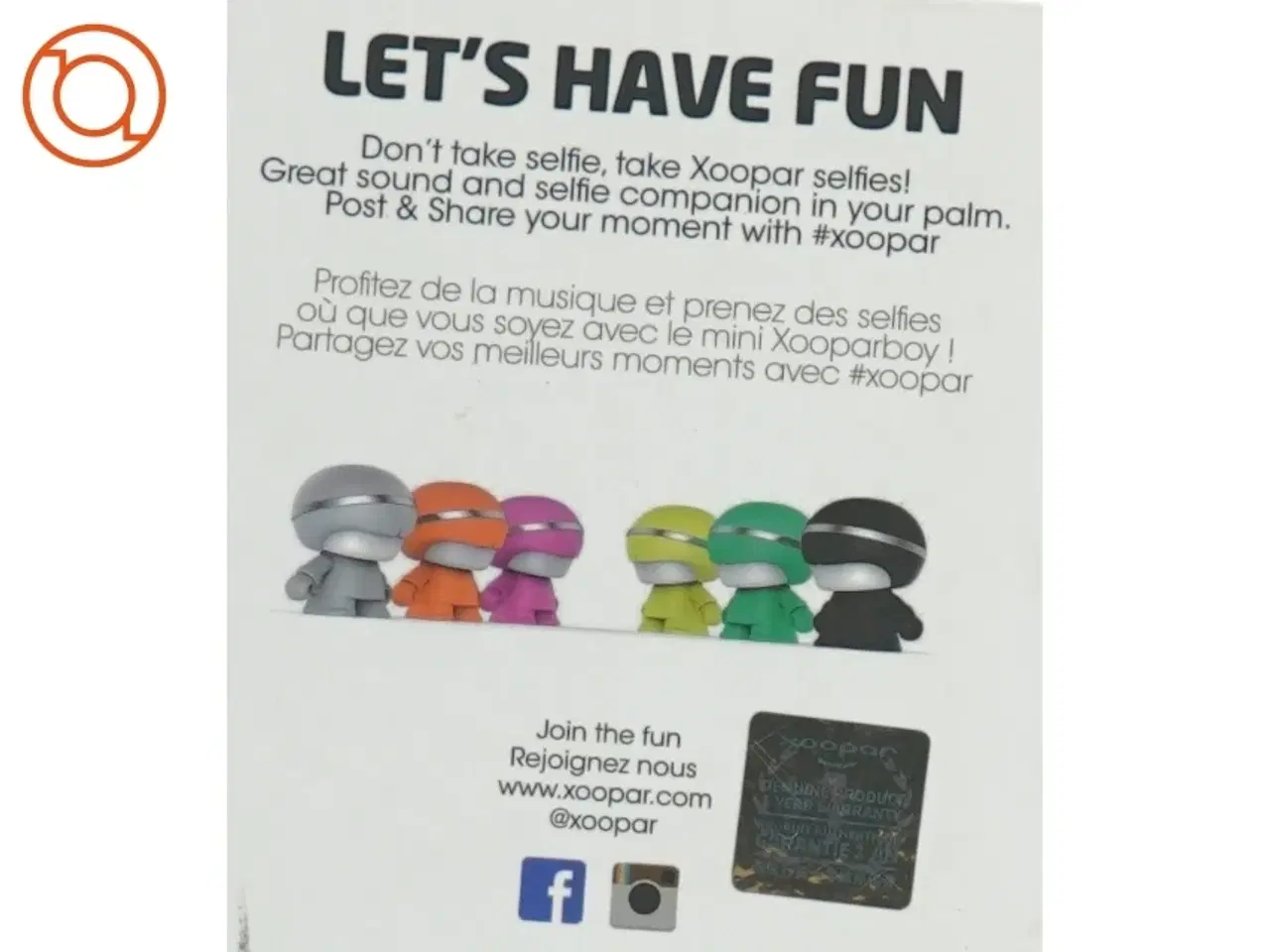 Billede 2 - Xoopar boy mini - Selfie remote & wireless speaker