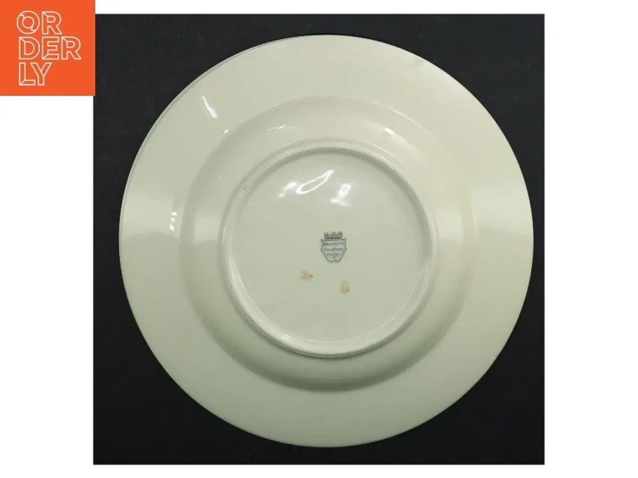 Billede 5 - Porcelænstallerkner med sort rose fra KPM (str. Ø. 26 cm)