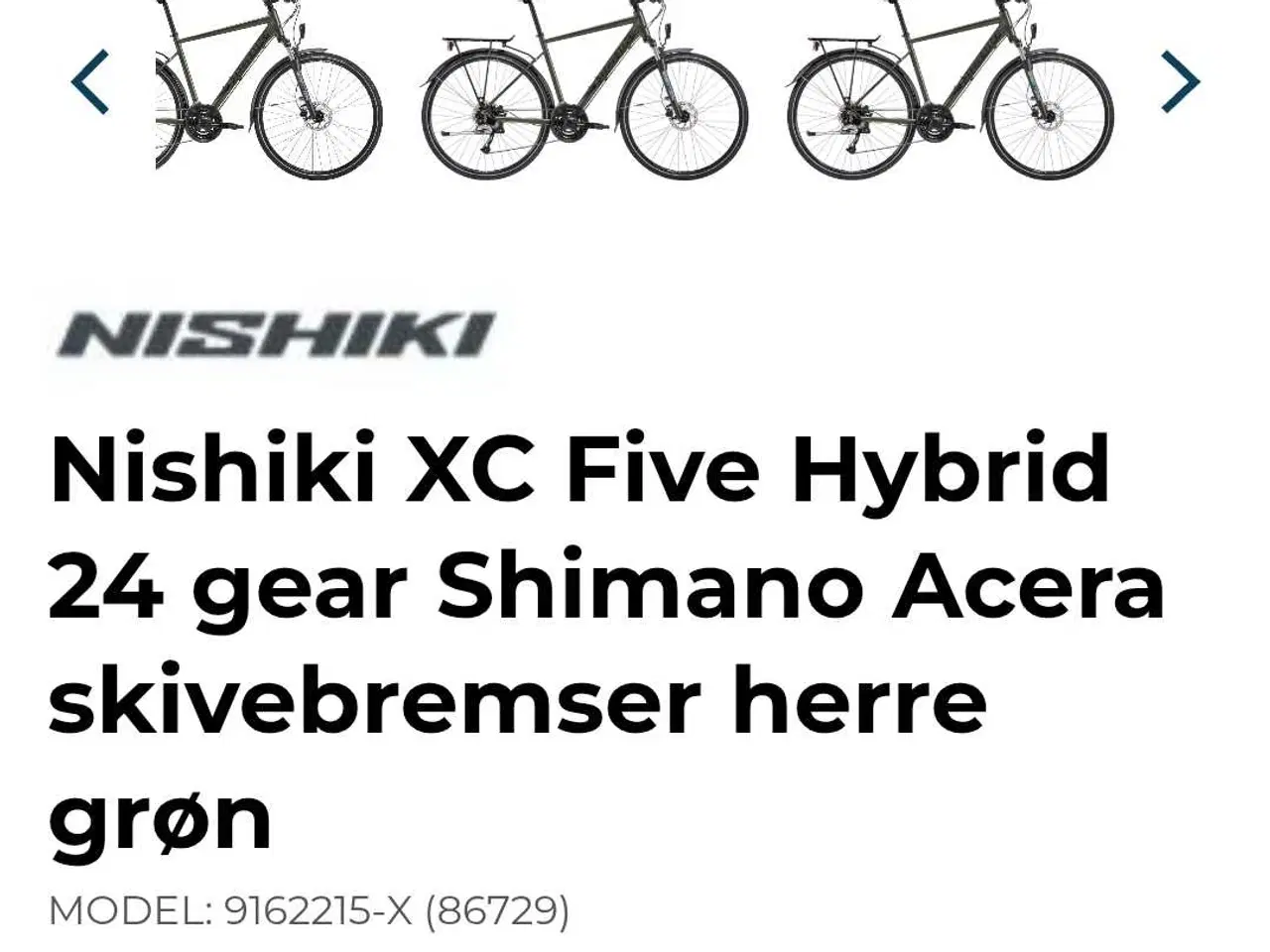 Billede 6 - Nishiki Hybridcykel matbrun Herre årg. 2019