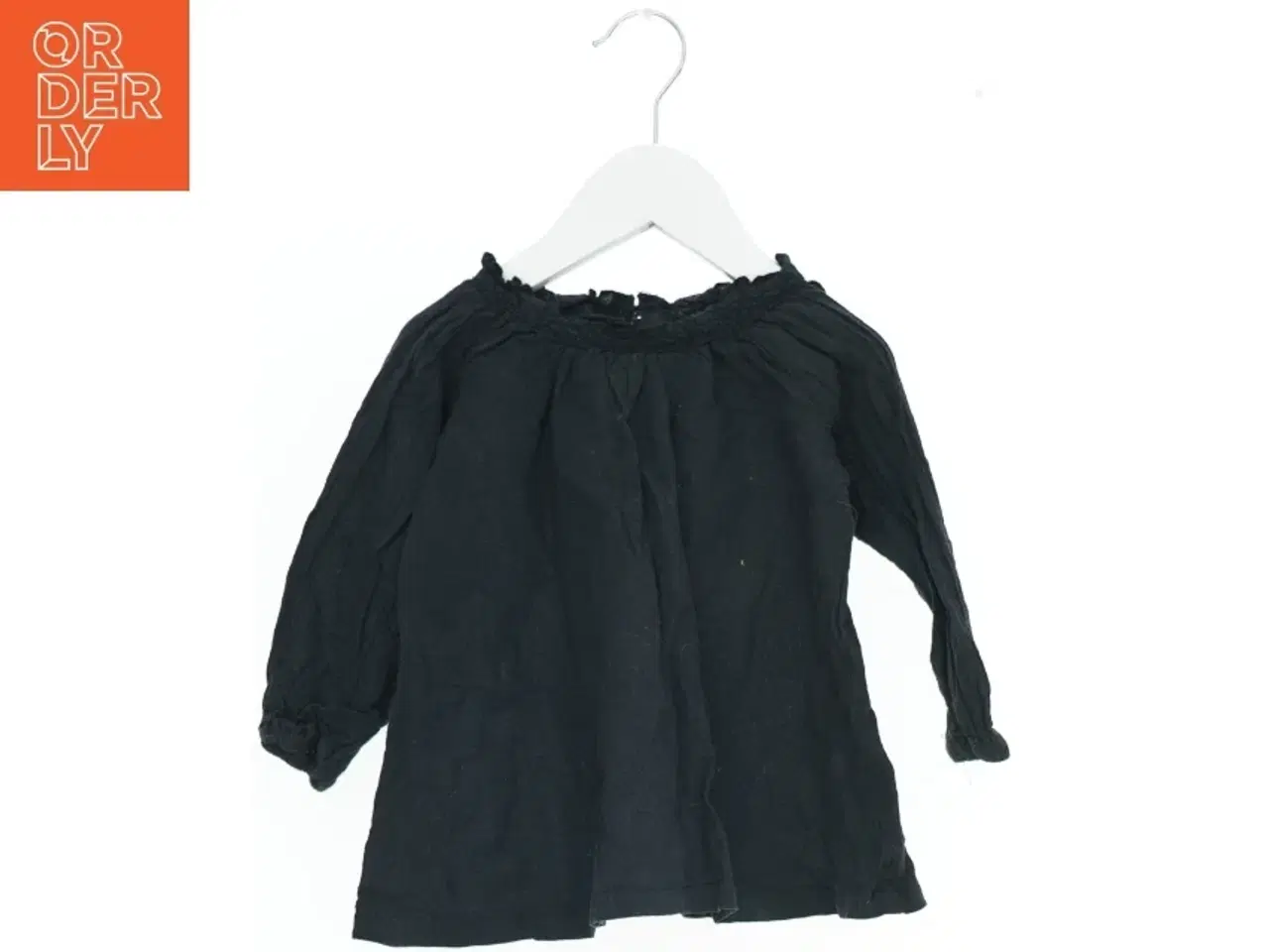 Billede 1 - Sort bluse med lange ærmer fra Wheat (str. 80)