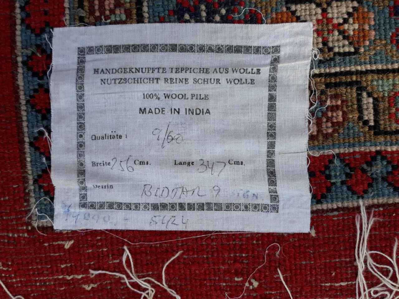Billede 1 - Indisk tæppe i uld