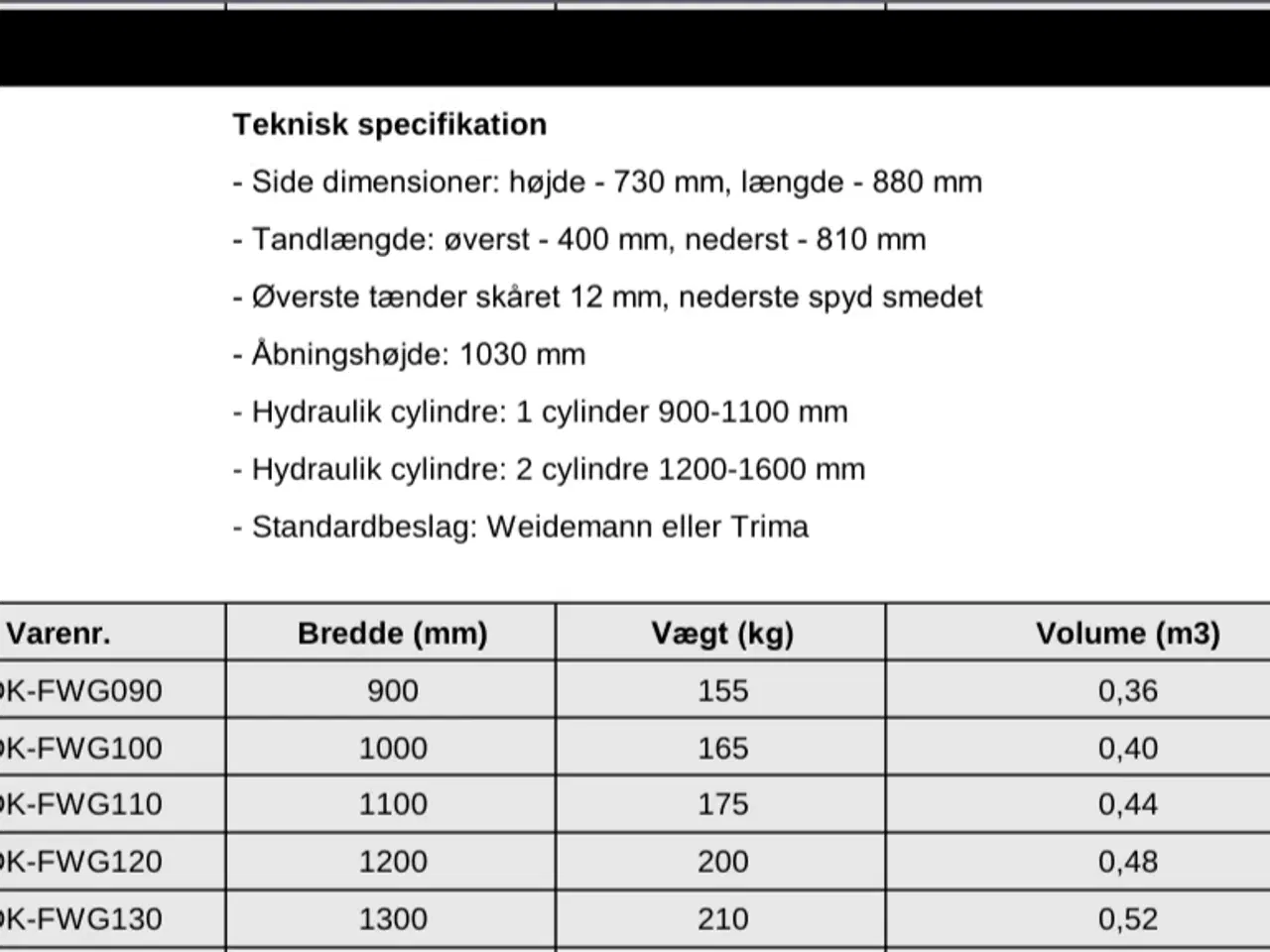 Billede 4 - Overfaldsgreb 120cm STEMAS