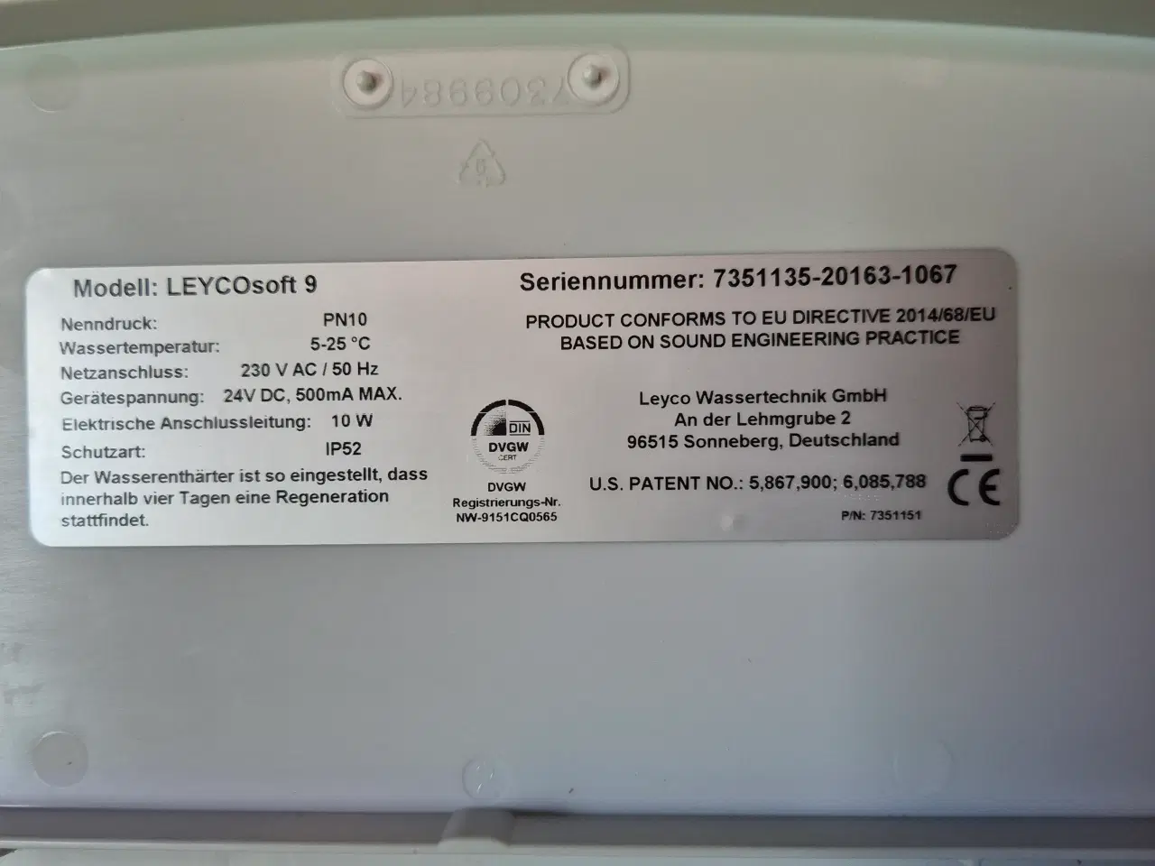 Billede 3 - LEYCOsoft 9 Vand blødgøringsanlæg.
