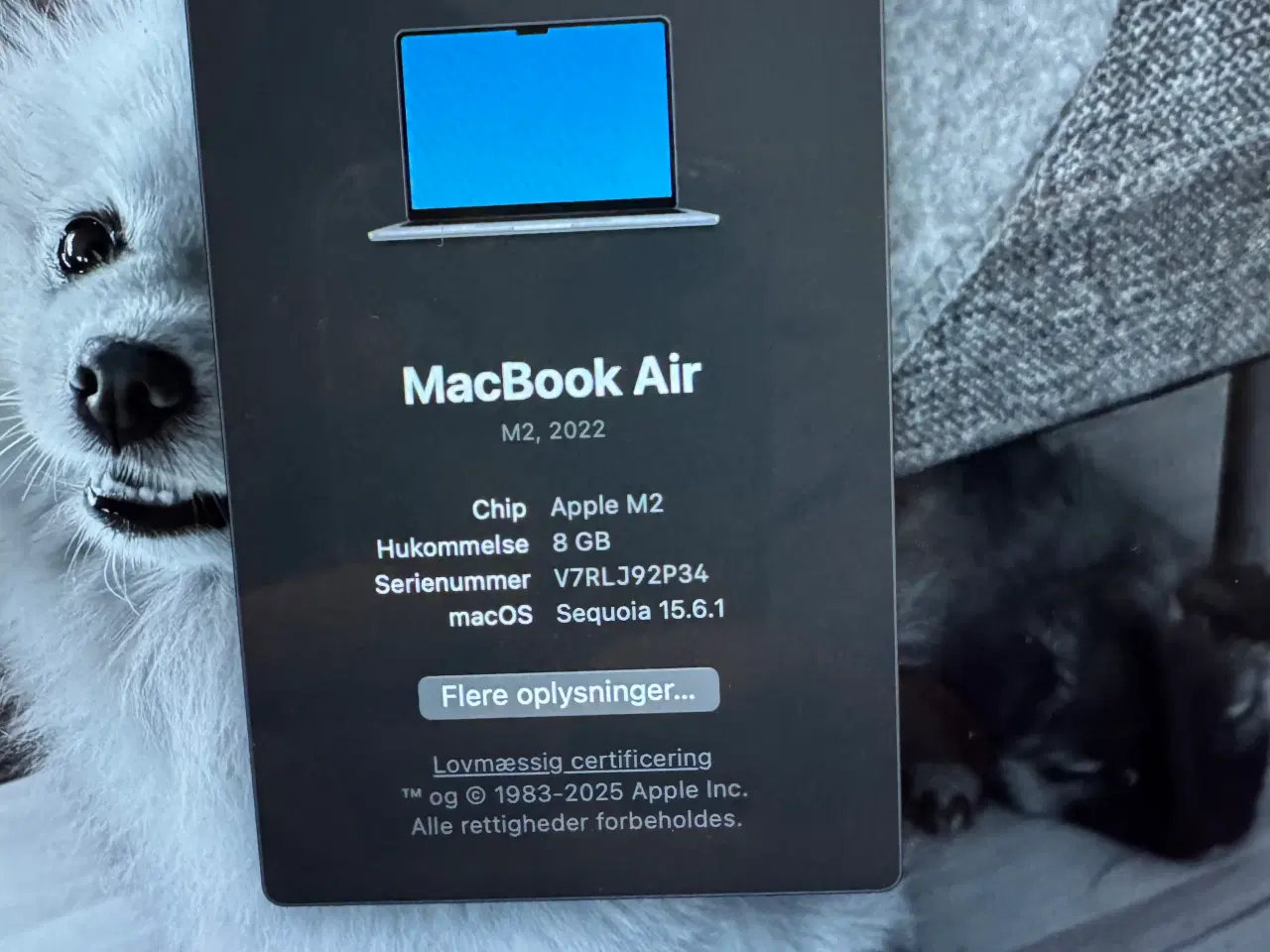 Billede 6 - MacBook Air M2 13,6” 256 GB SSD