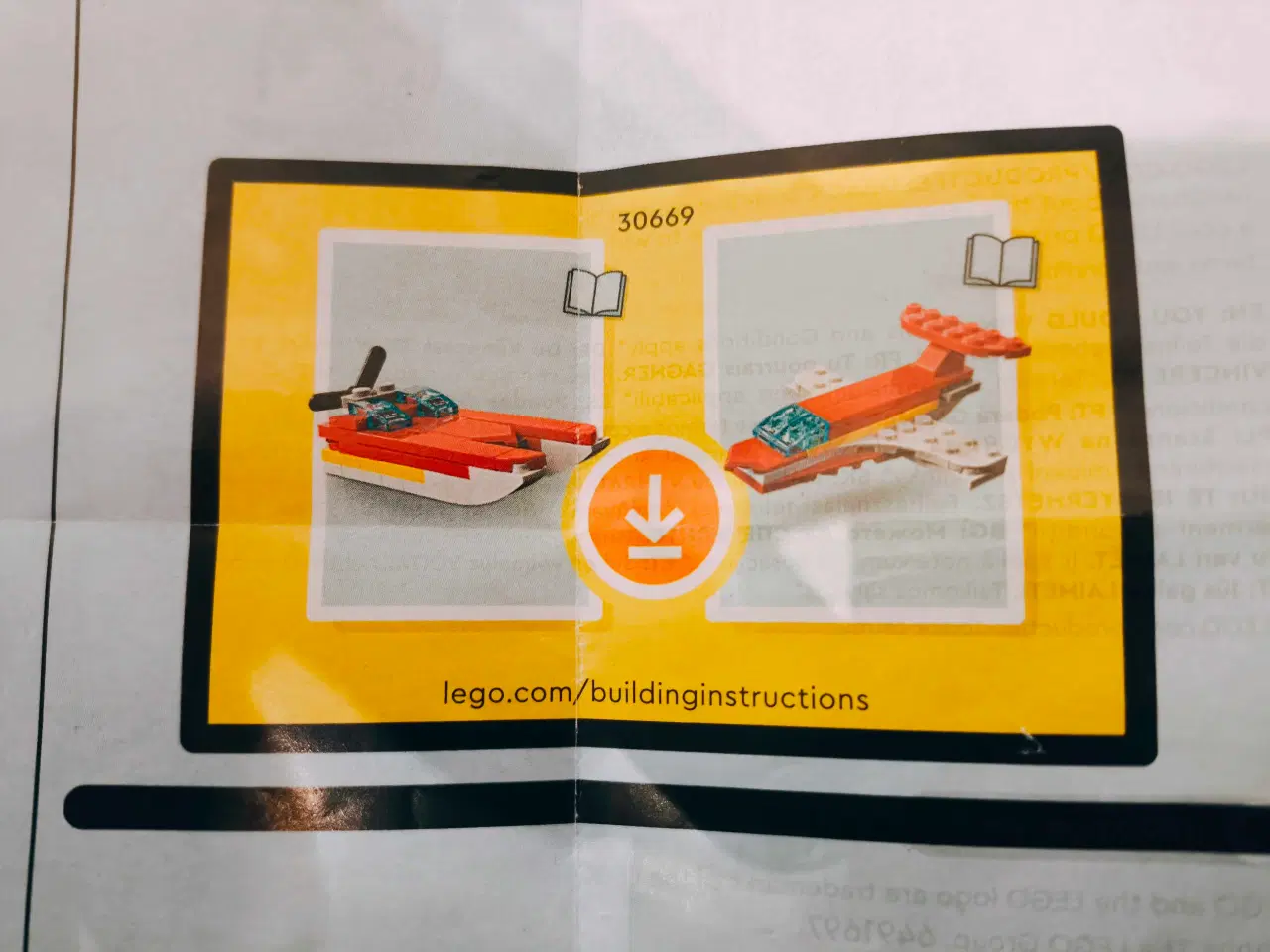 Billede 2 - Lego Creator - Ikonisk rødt fly 3i1 (30669)