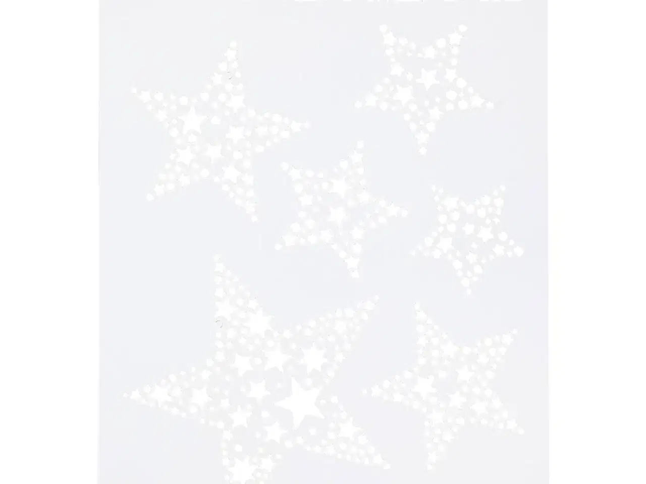 Billede 1 - A4 Stencil med Stjerneglans - Kreativitet i Hånden