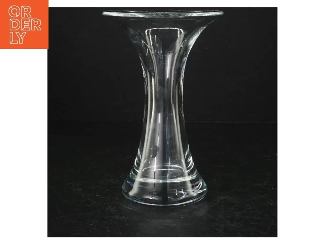 Billede 2 - Gennemsigtig glasvase (str. 19 cm)