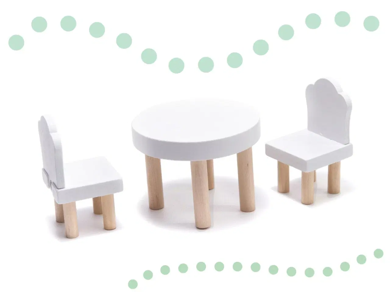 Billede 4 - Dukkehus i træ med LED – Lulilo Floro Boho