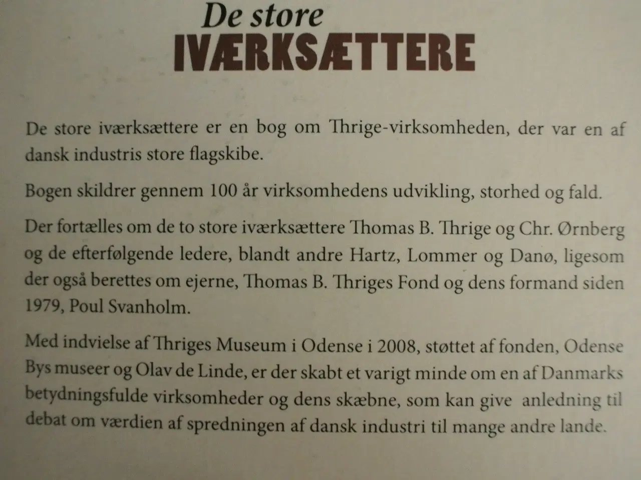 Billede 2 - de store iværksættere, af hans pedersen, emne: his
