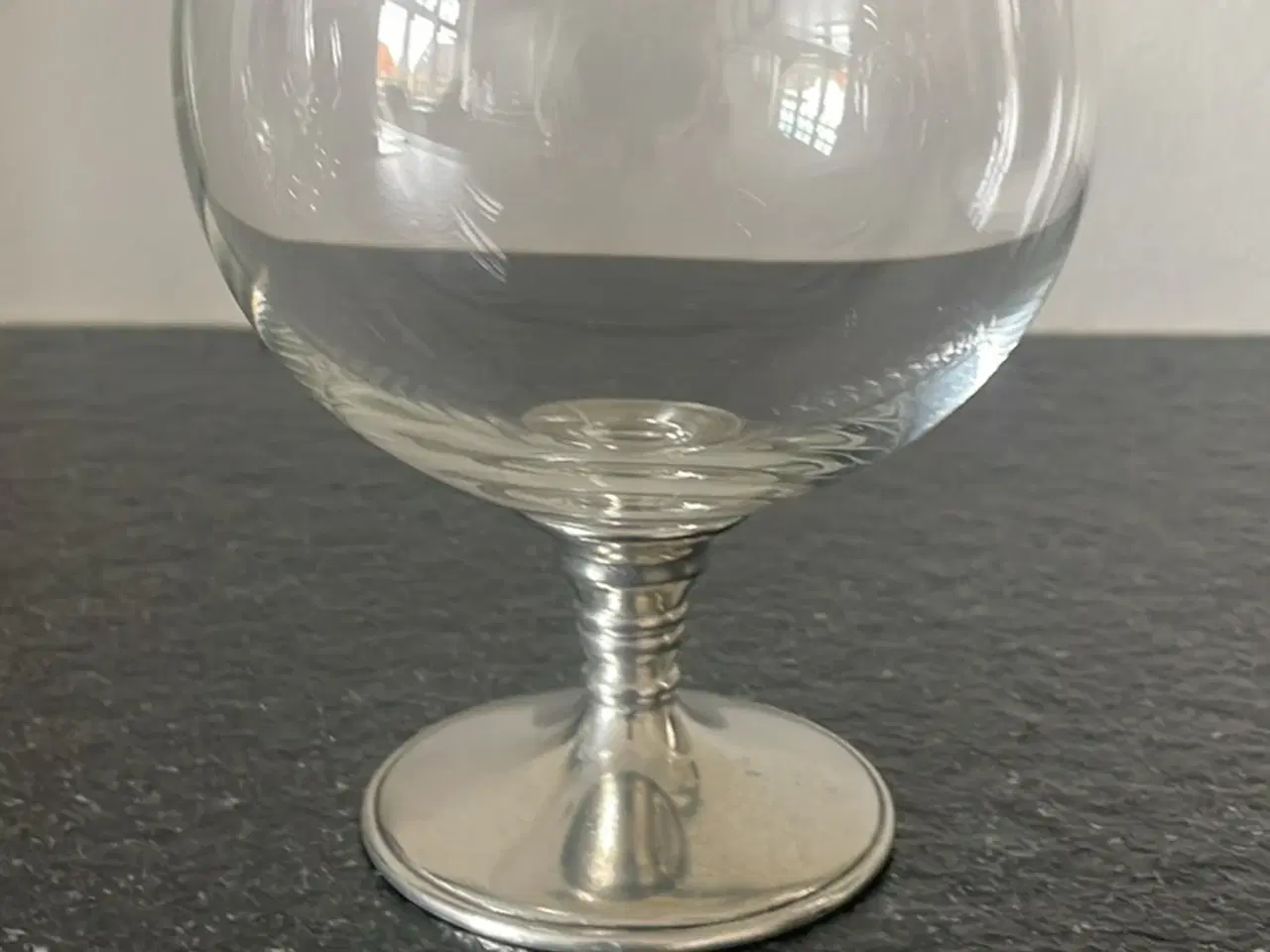Billede 3 - Cognac glas med tin fod fra Thorkild Jensen - 3 st