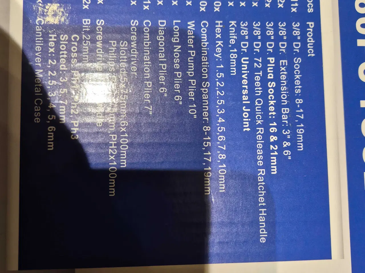 Billede 3 - Bato værktøjssæt 60 dele