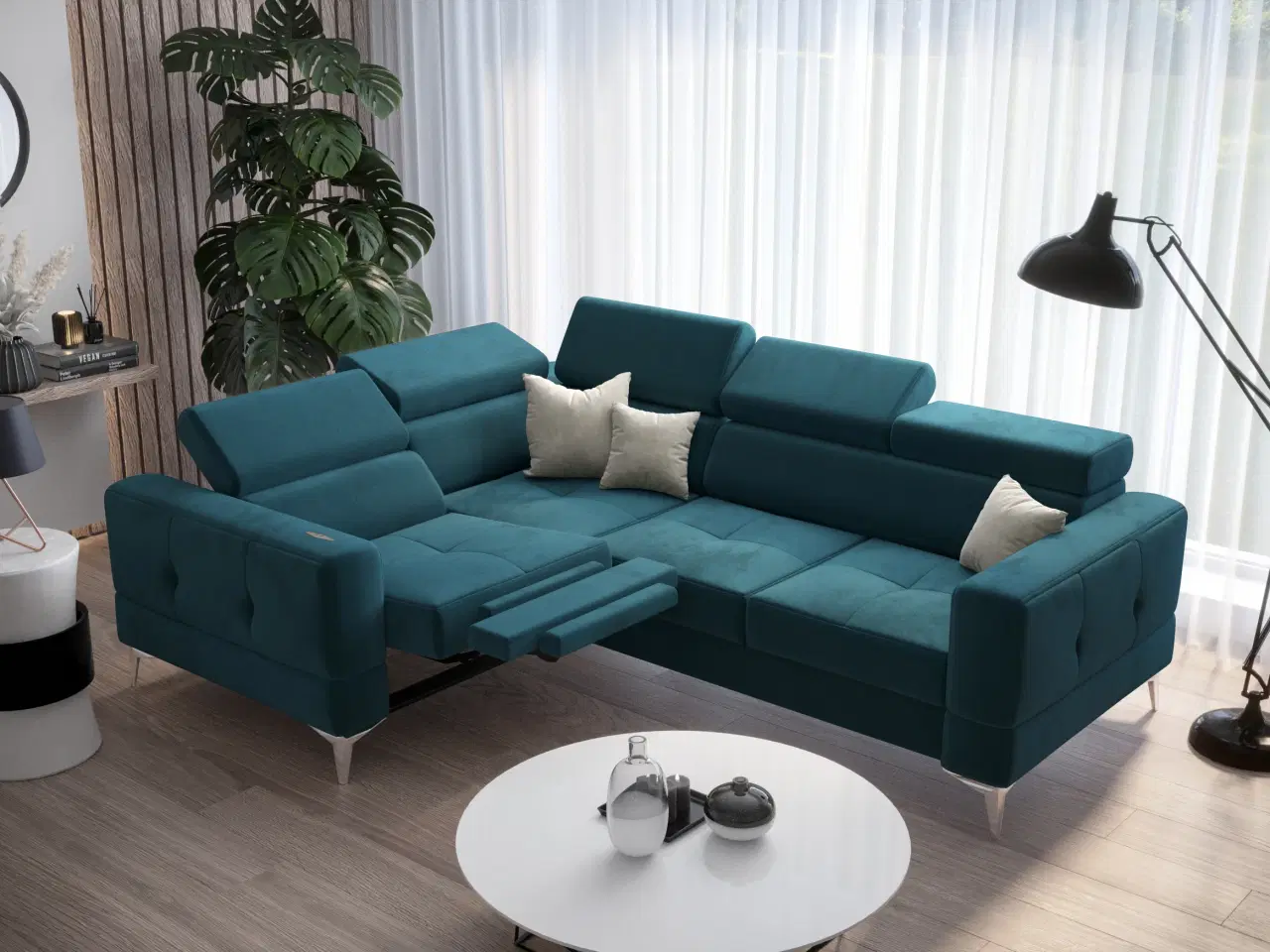 Billede 6 - TUTSEPI RELAX HJØRNESOFA MED SOVEFUNKTION 185X250 FV311 HØJRE