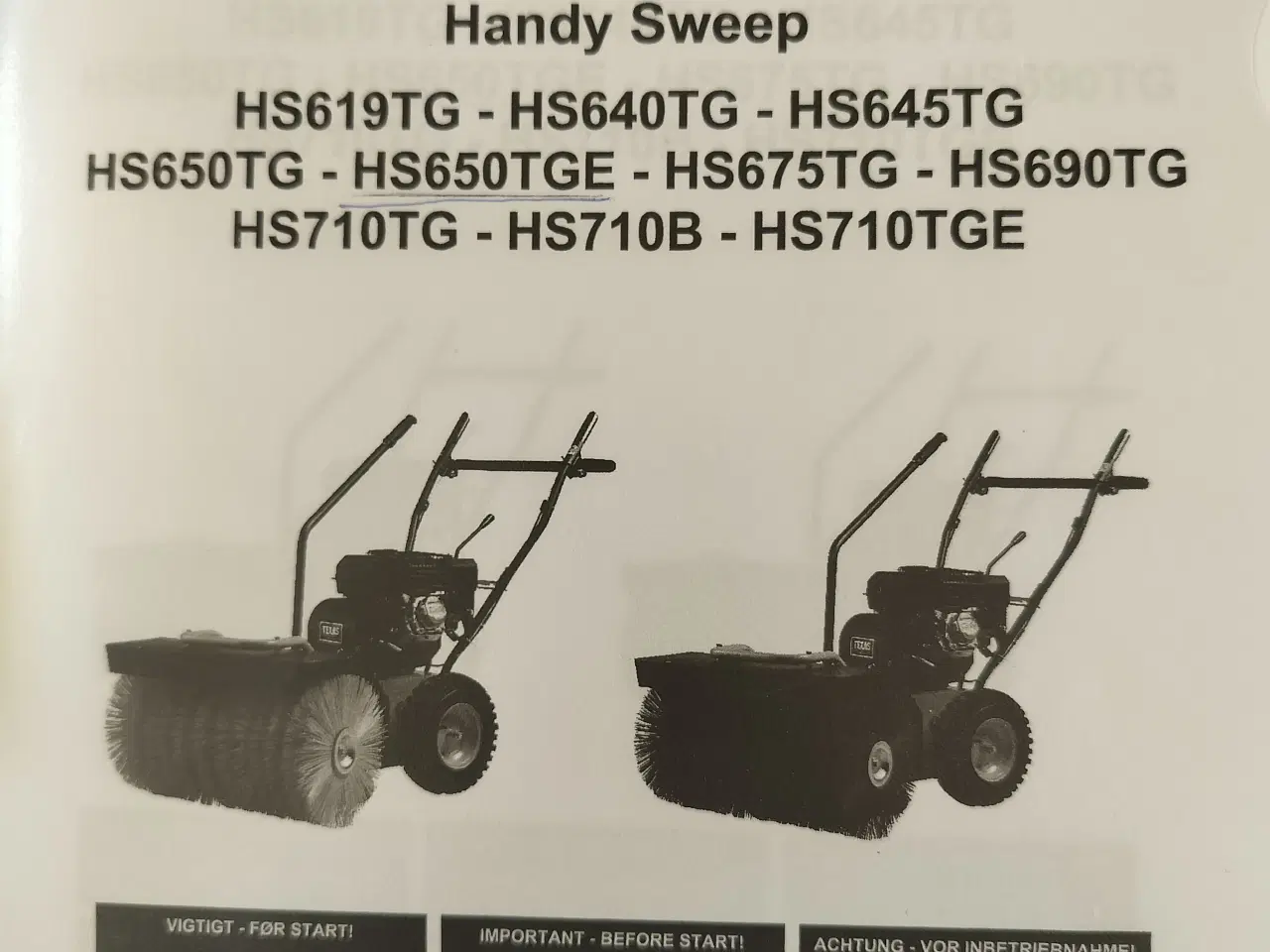 Billede 2 - Texas HS650TGE fejemaskine