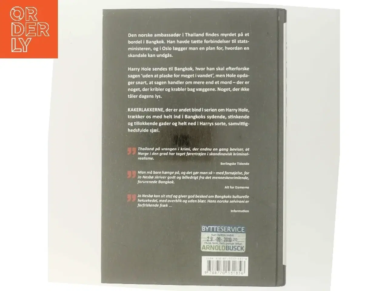 Billede 3 - Kakerlakkerne af Jo Nesbø (Bog)