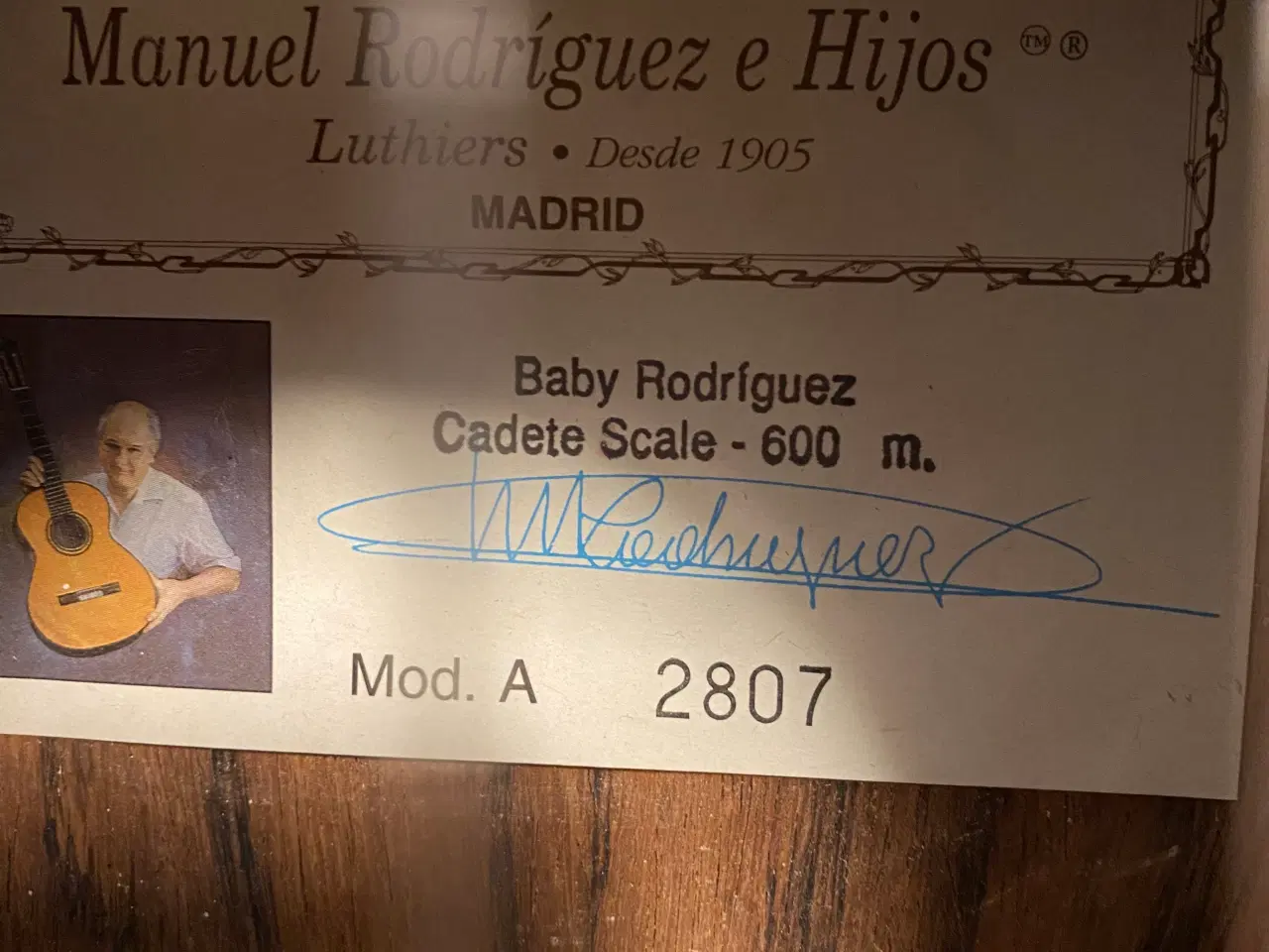 Billede 8 - 🎸 Manuel Rodríguez “Baby Rodríguez” A2807 – Cadet