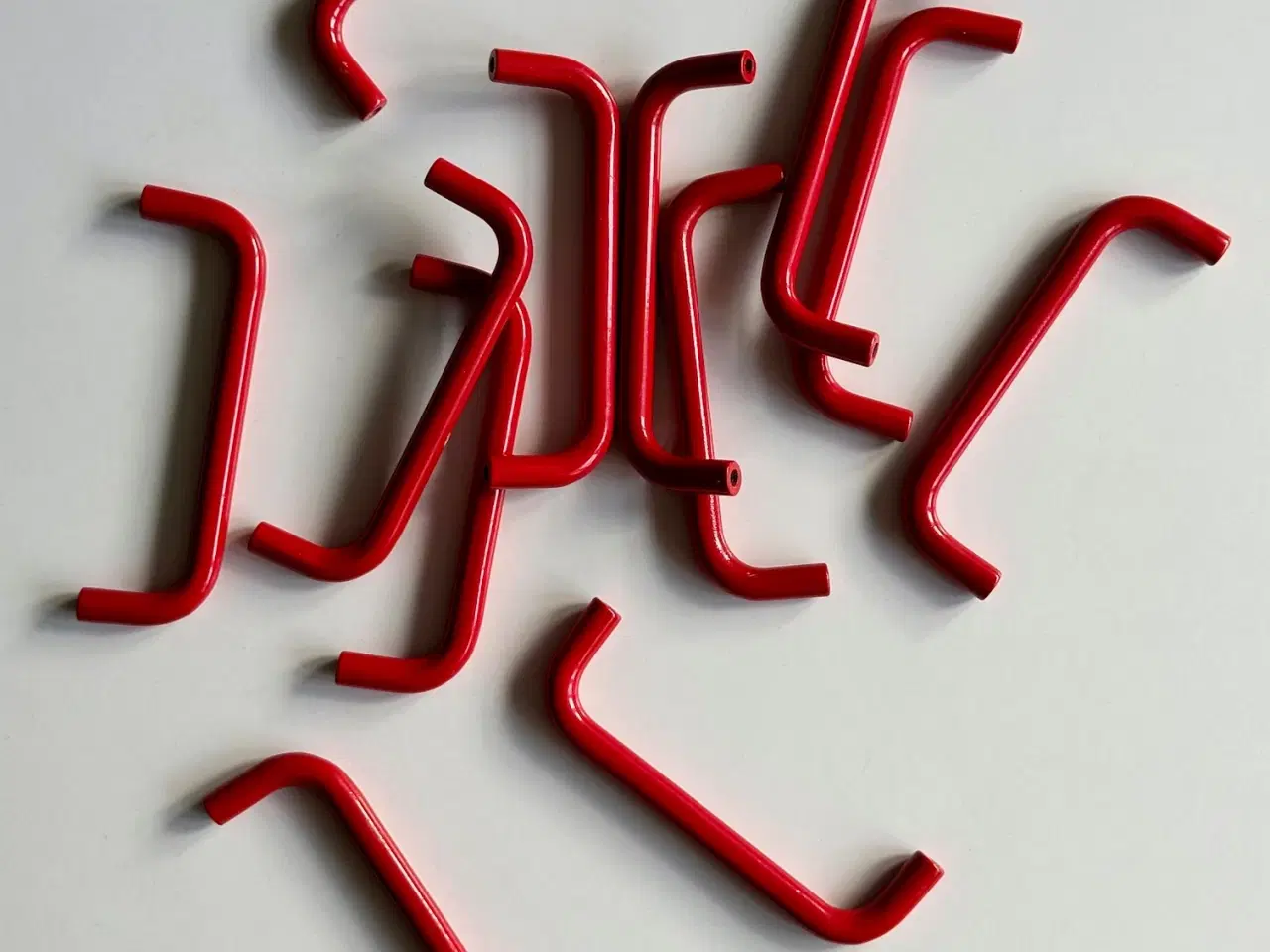 Billede 2 - Røde greb, 12 stk samlet