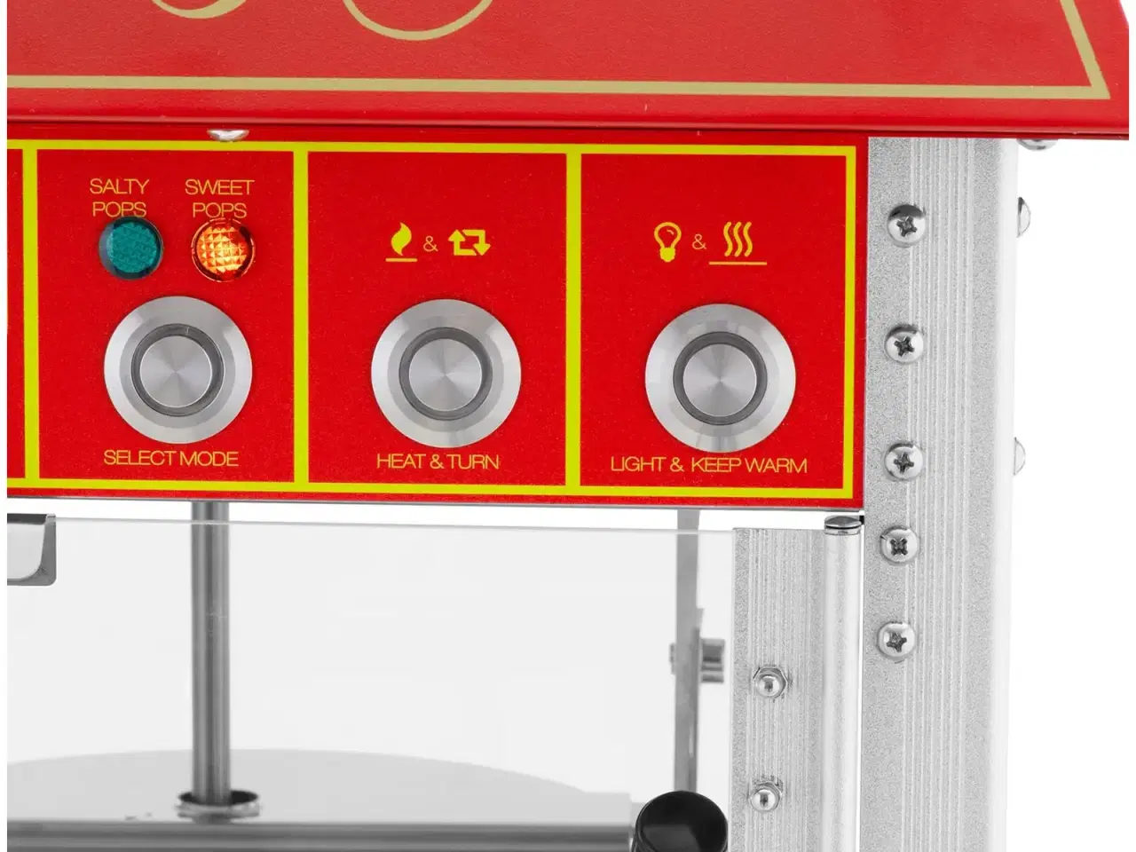 Billede 2 - Popcornmaskine med vogn 88 L  1600 W – retrodesign