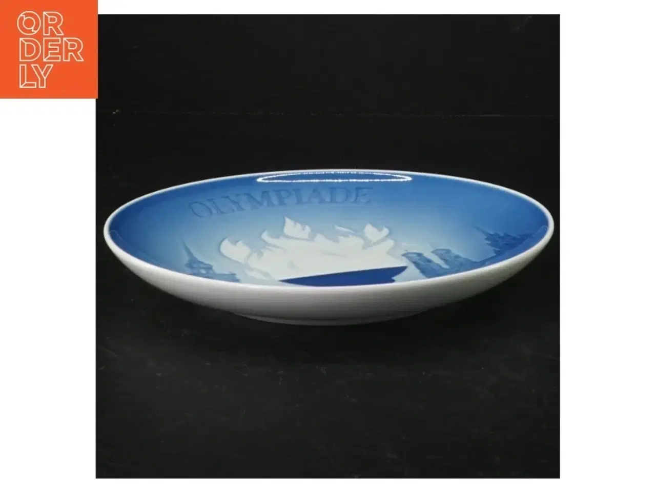 Billede 3 - Blå Bing & Grøndahl Olympiadeplatte fra B&G (str. 18 cm)