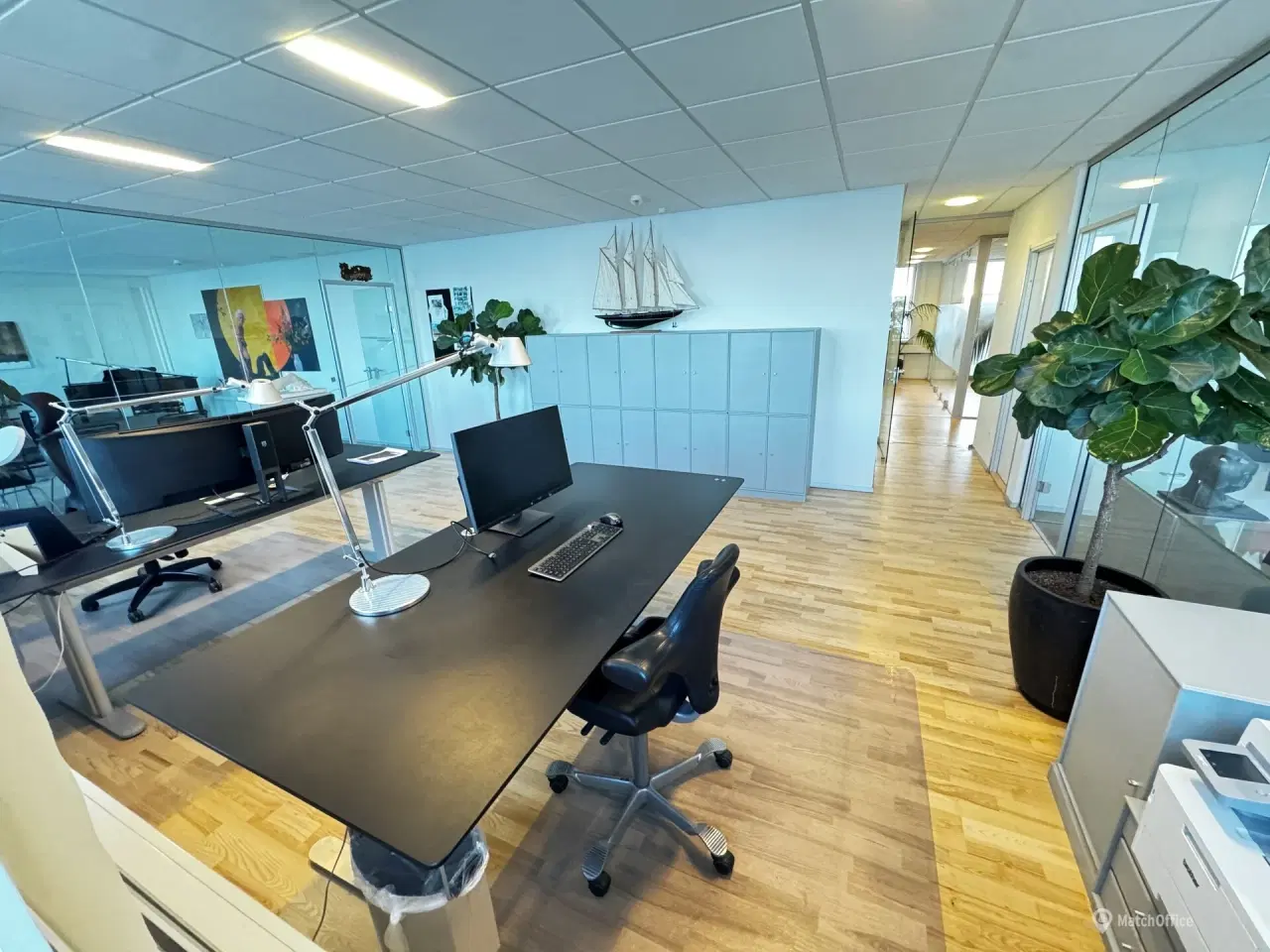 Billede 1 - Moderne coworking plads til leje på Europaplads 2 med fantastisk udsigt