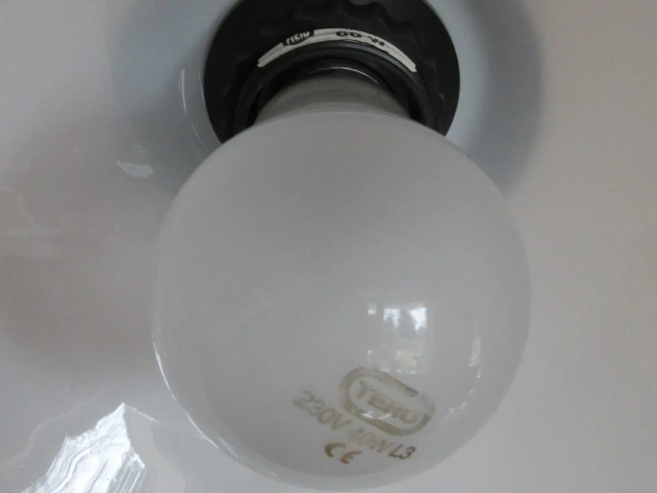 Billede 3 - Loftslampe hvid pendel