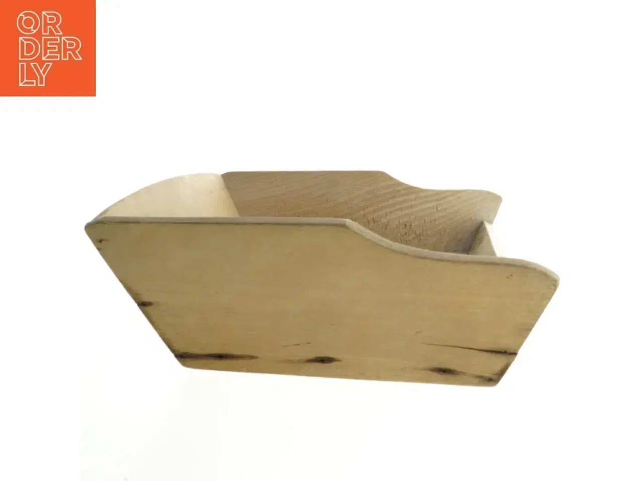 Billede 3 - Træ urte hakkebræt med mezzaluna (str. 36x21 cm)