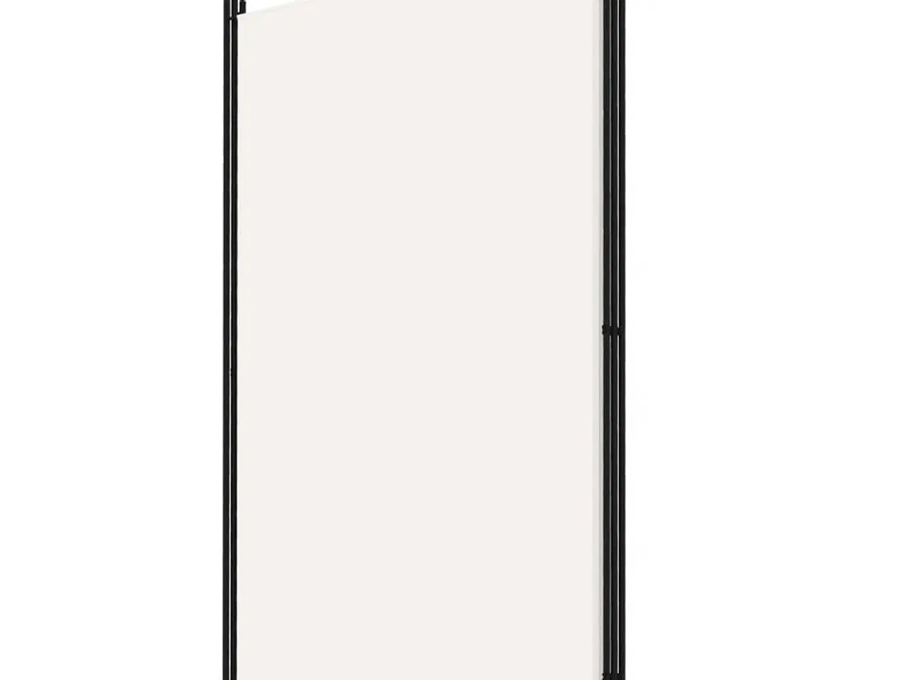 Billede 3 - 3-panels rumdeler 260x180 cm stof hvid