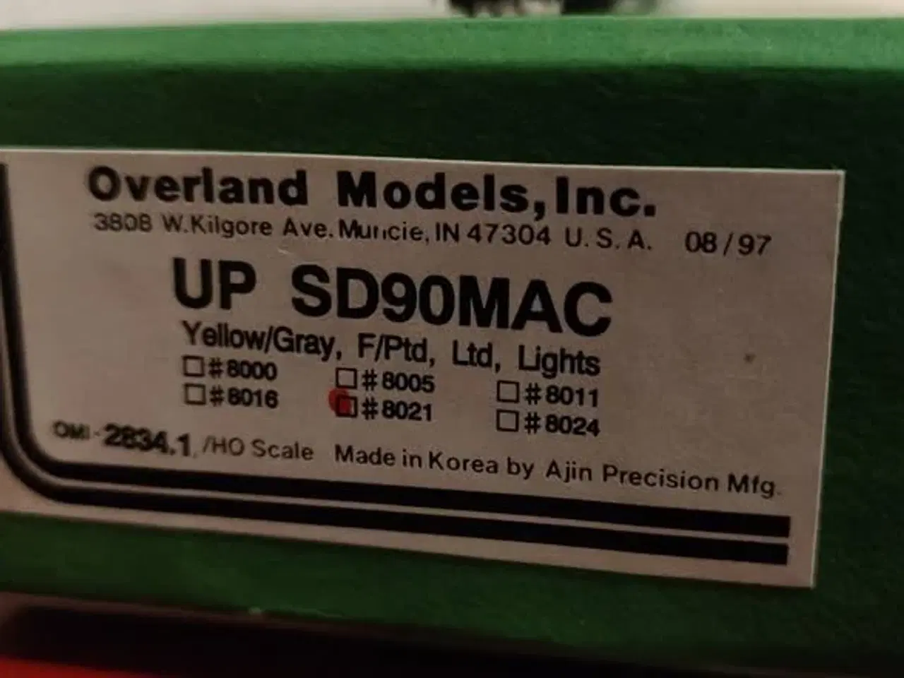 Billede 2 - OMI. Union Pacific. SD90MAC. Overland models inc L
