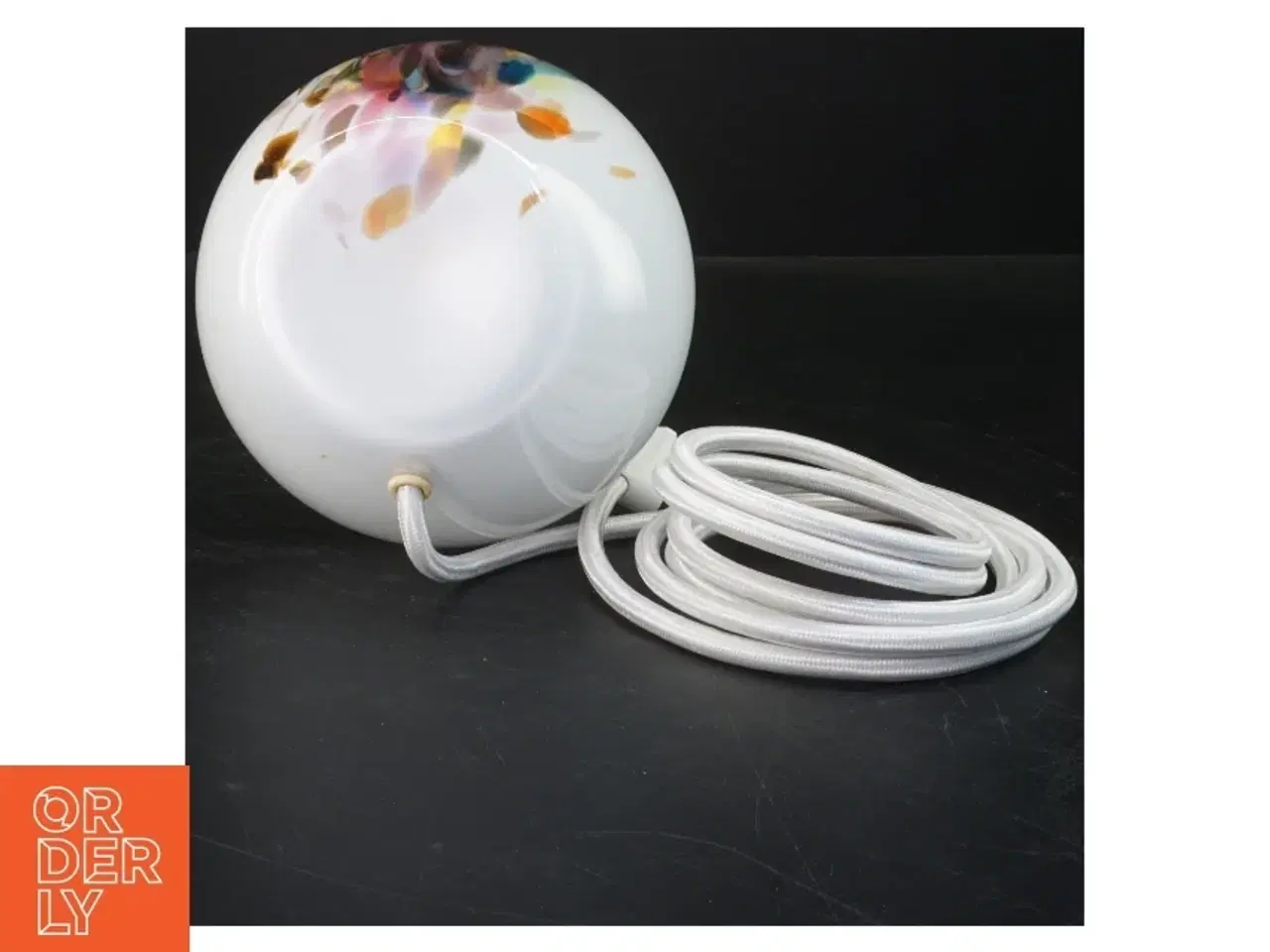 Billede 3 - Glasbordlampe (str. 28 cm)