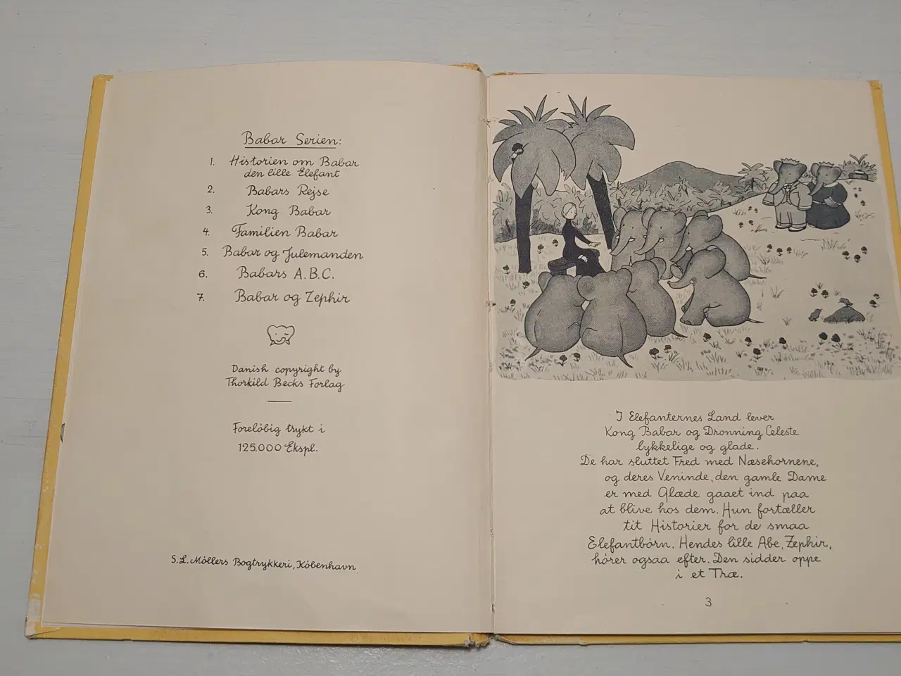 Billede 4 - Jean de Brunhoff: Kong Babar. 1.udg. Før 1948.