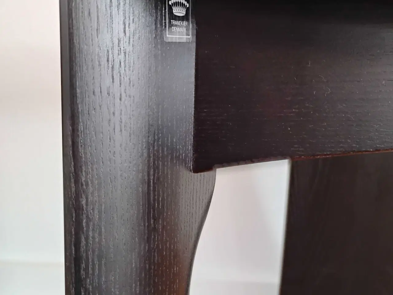 Billede 3 - Tranekær "Iris" stol m sort læder 