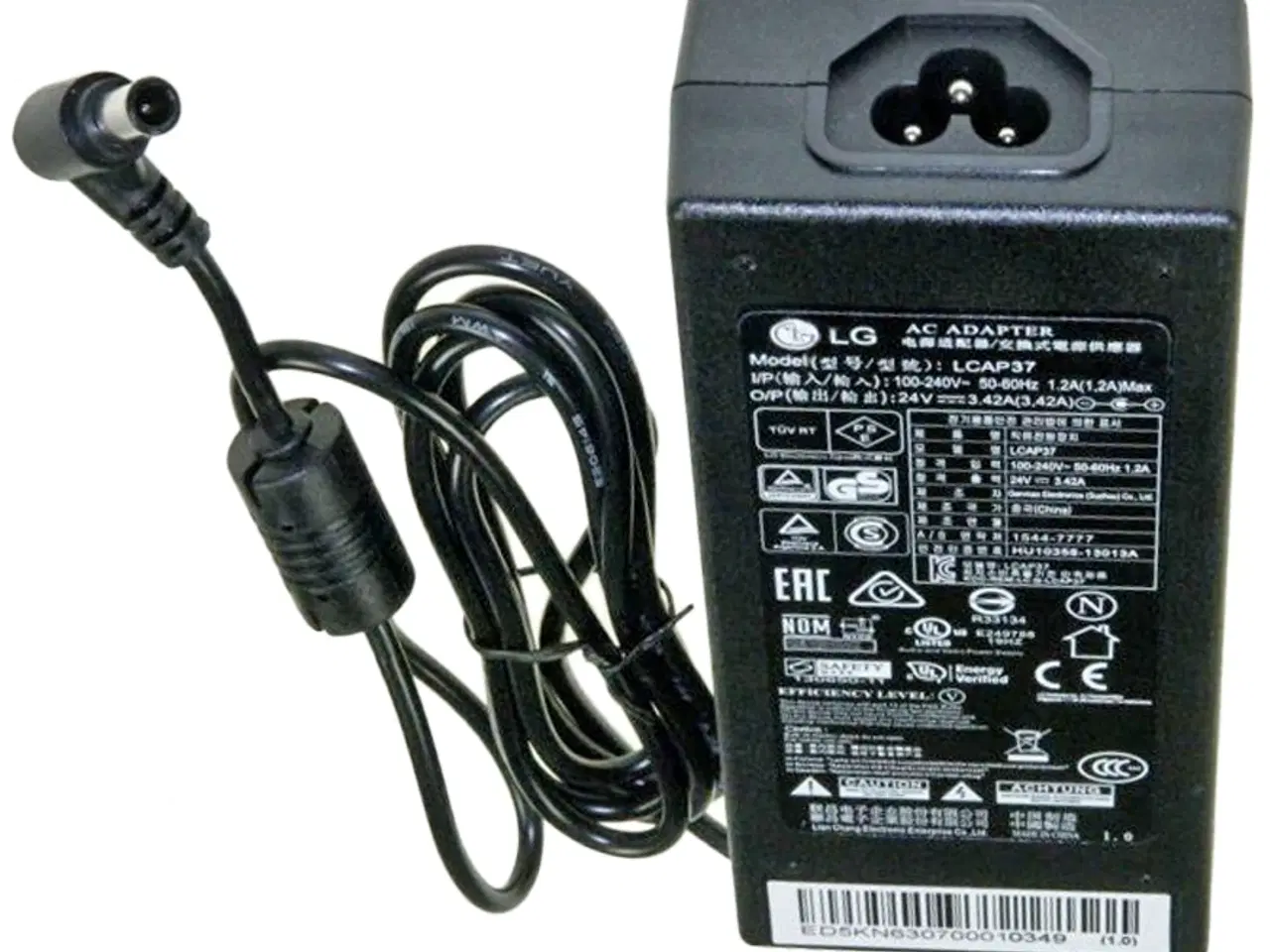 Billede 1 - Strømforsyning LG LCAP37 AC/DC Adapter 24V 3,42A