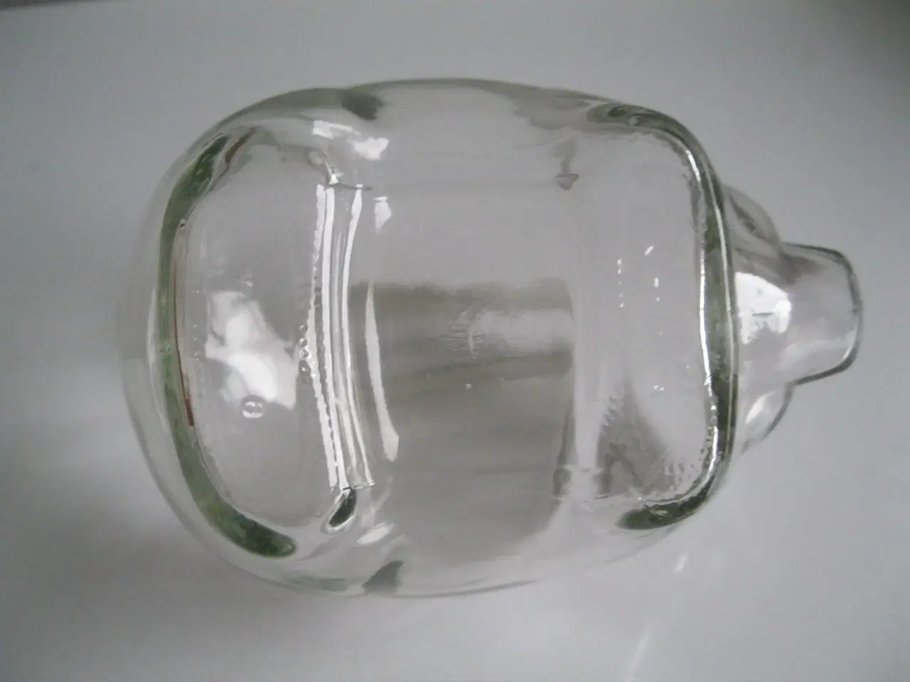 Billede 3 - Glasgris sparebøsse presset glas